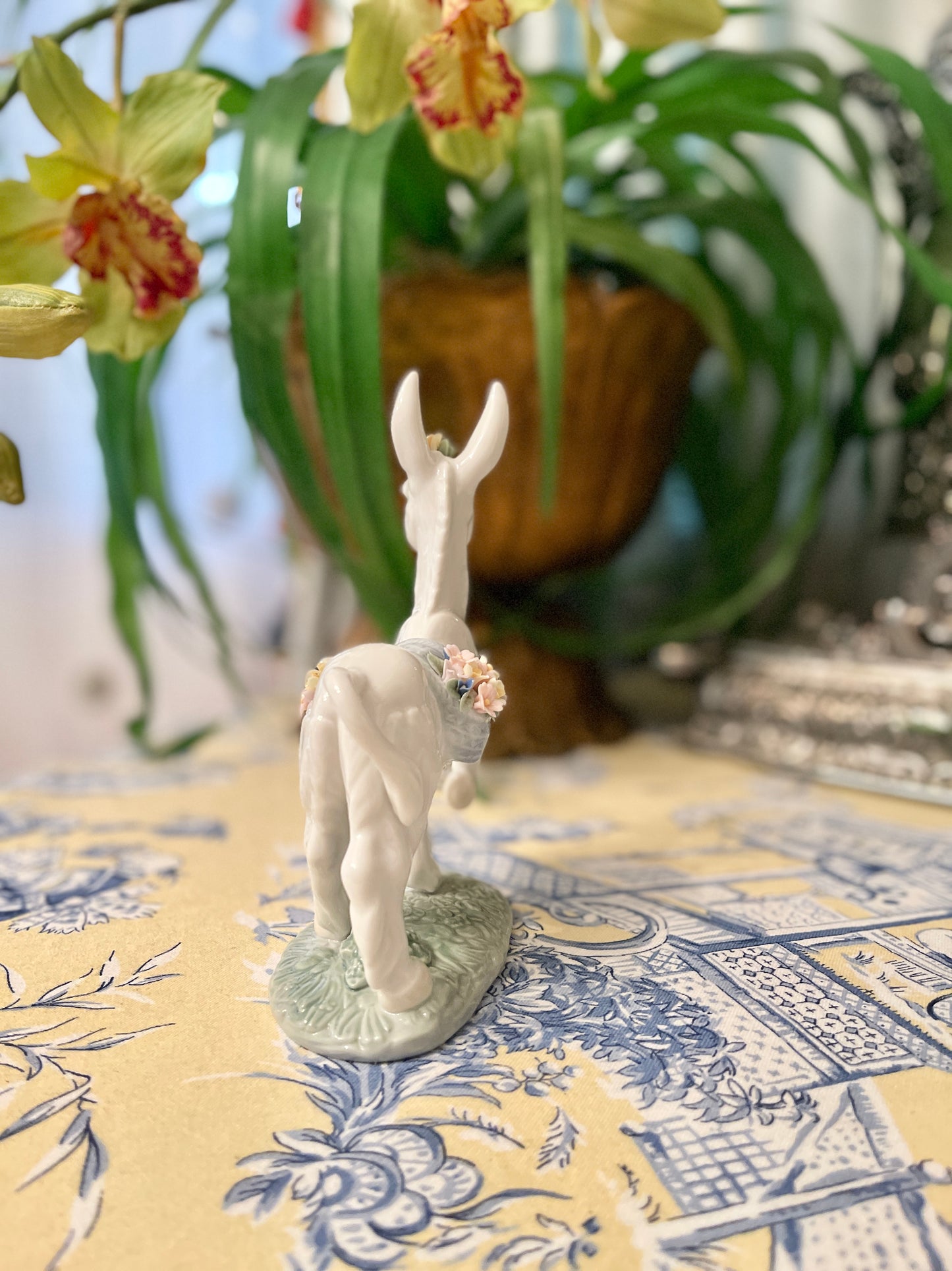Vintage Lladro Parading Donkey, Original Box, Estate Decor