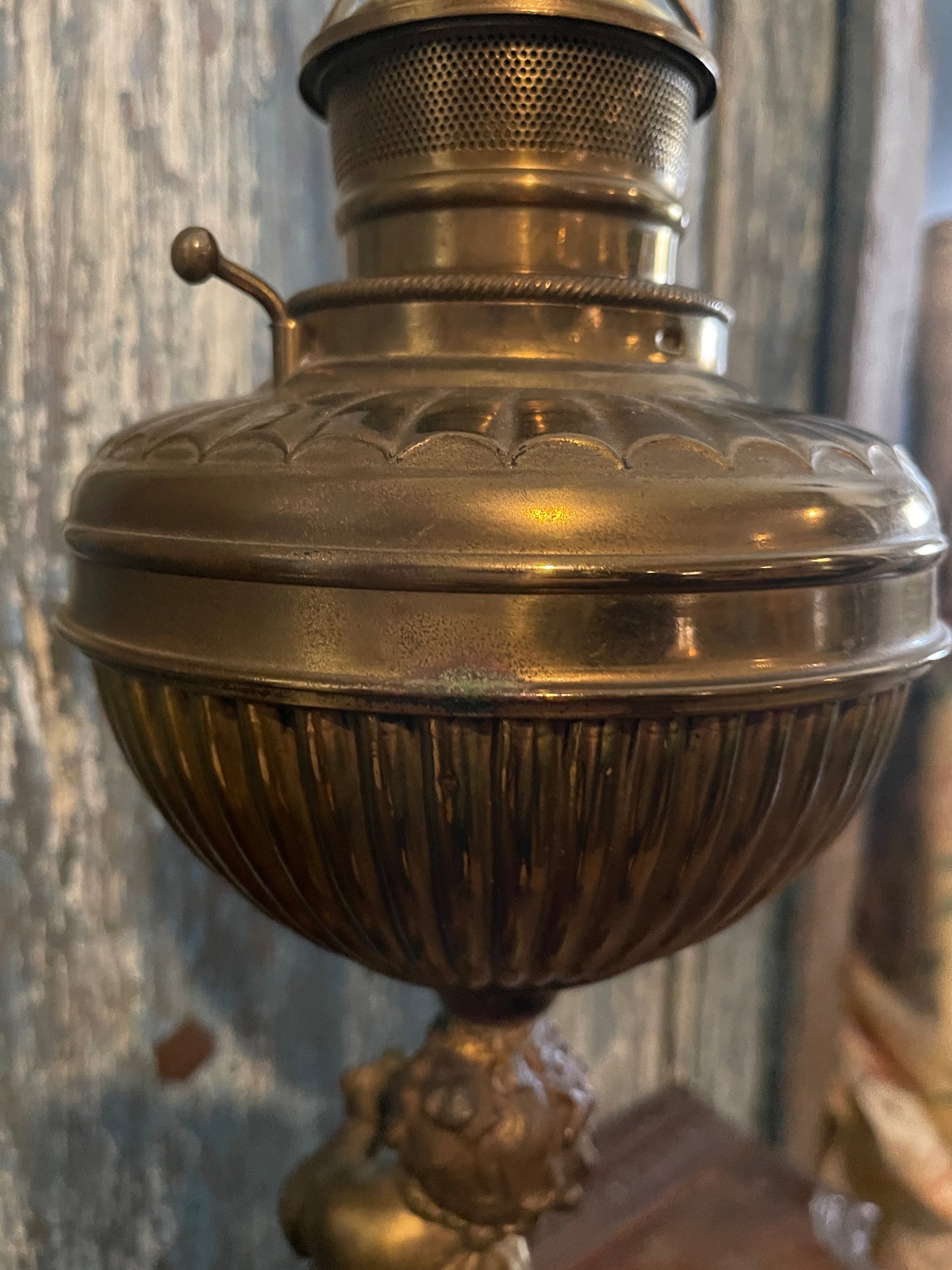 Antique Victorian Cherub Parlor Lamp,Electrified,