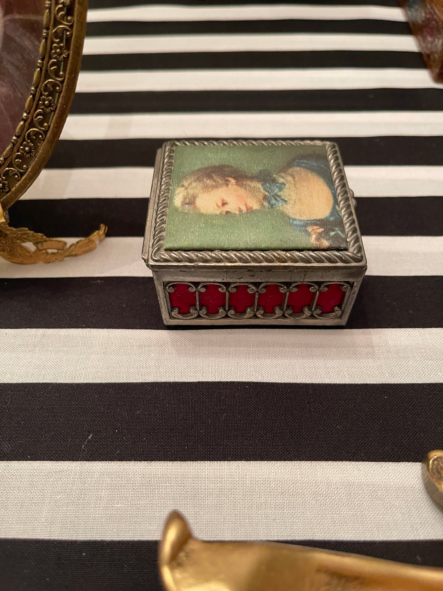 Vintage Victorian Filigree Box