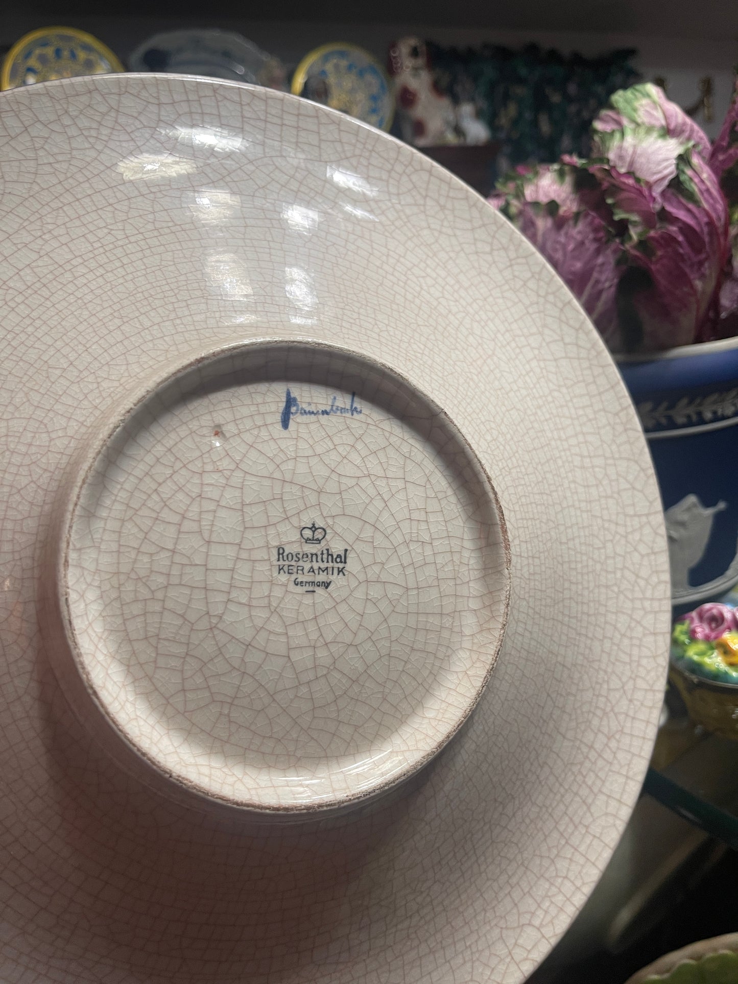 Blue Bird Rosenthal Bowl, Made in Germany, Circa 1940s