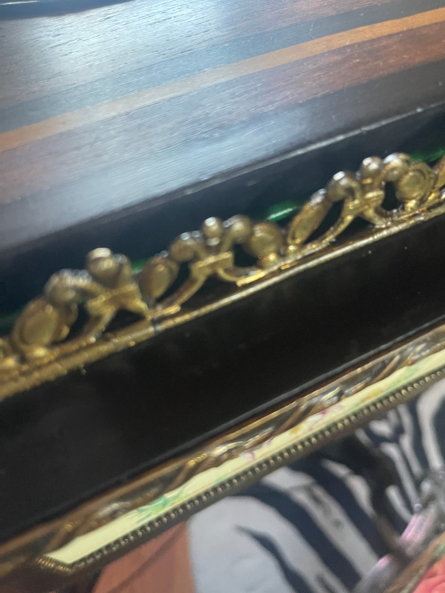 Antique Neoclassical Jardiniere Planter Table with Ormolu Detail and Painted Porcelain, Napoleon III, French Antique, Bronze, Estate Decor