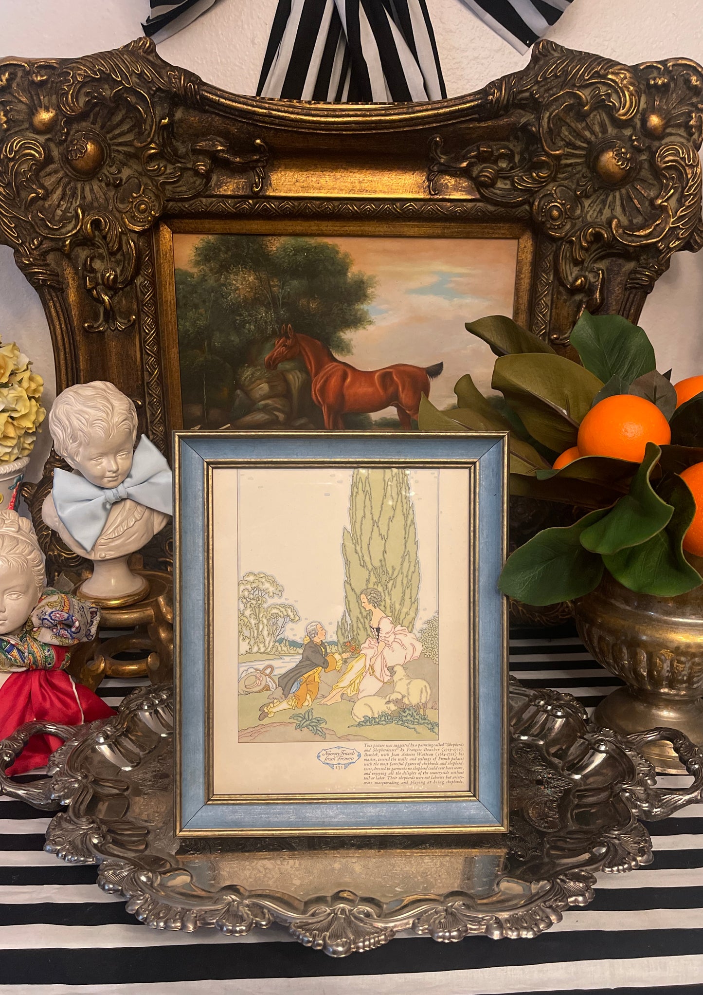 Nursery Rhymes from France, Framed Bookplate