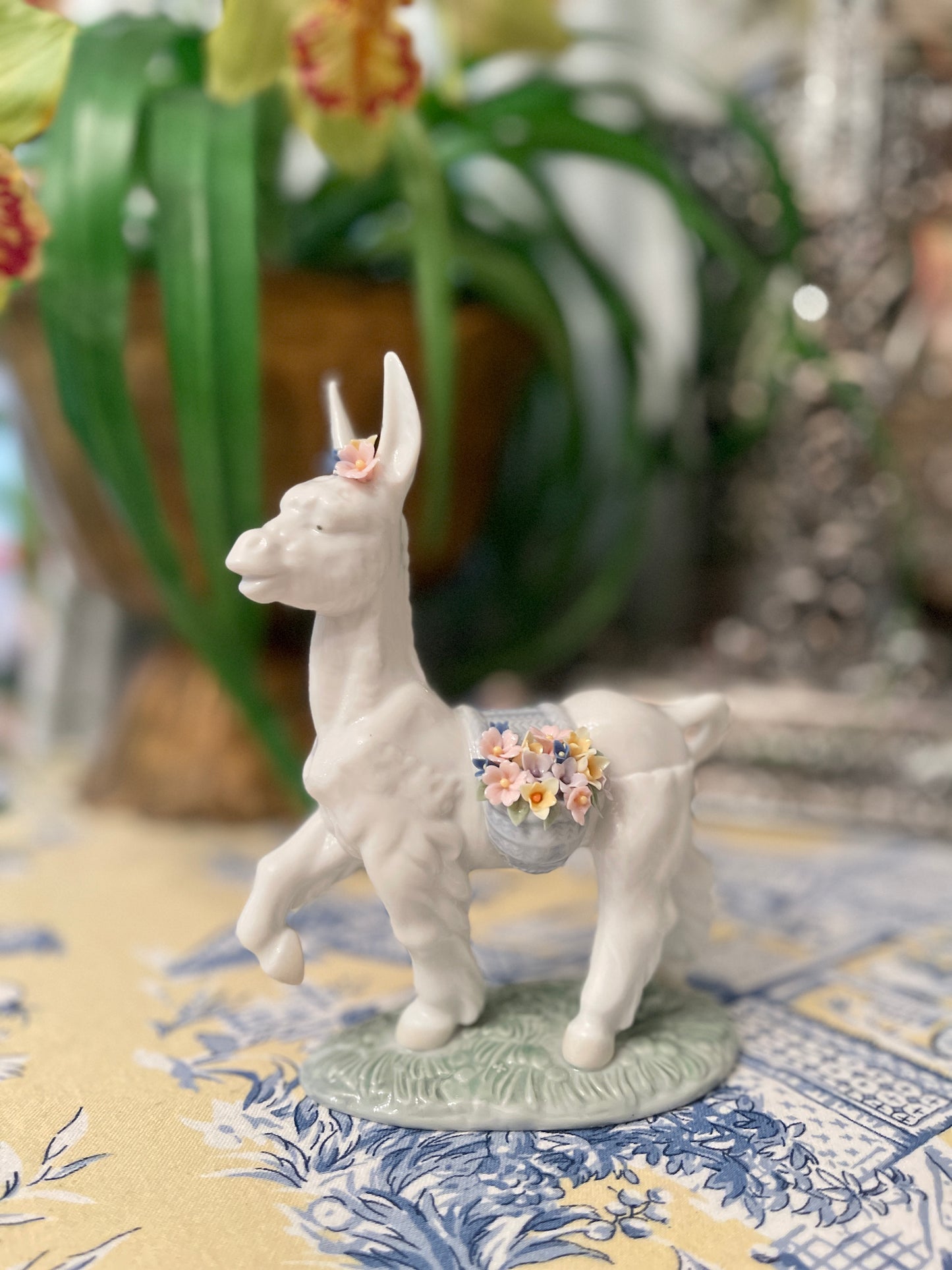 Vintage Lladro Parading Donkey, Original Box, Estate Decor