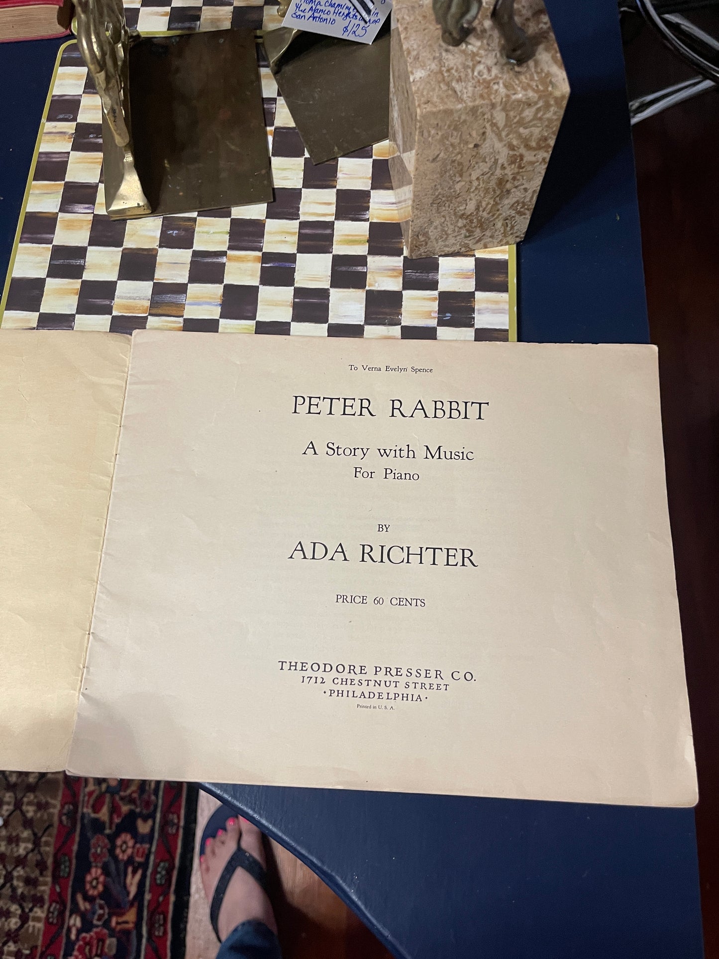 1946 Peter Rabbit A Story with Music For Piano