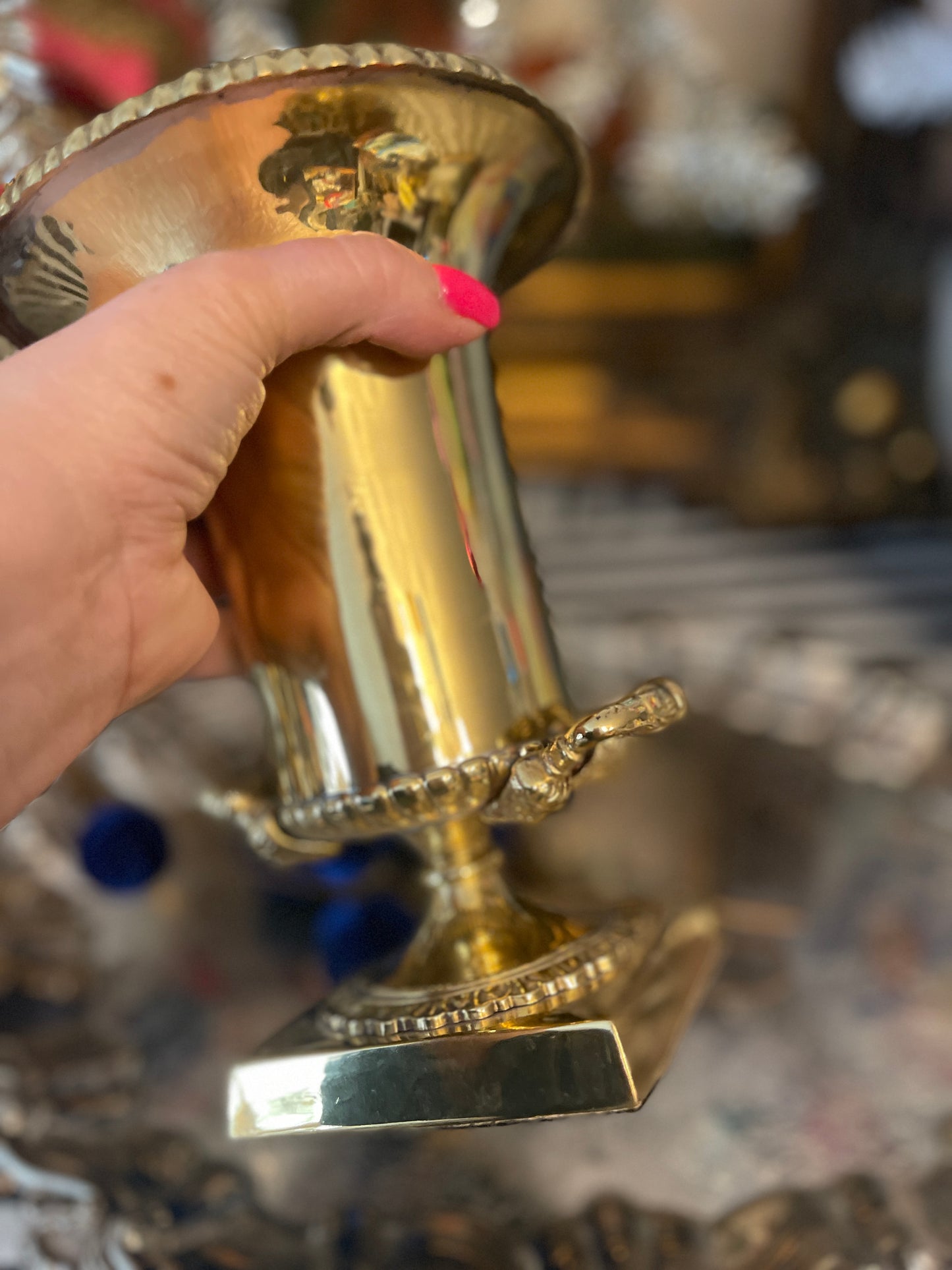 Vintage Empire Gold Toned Urn