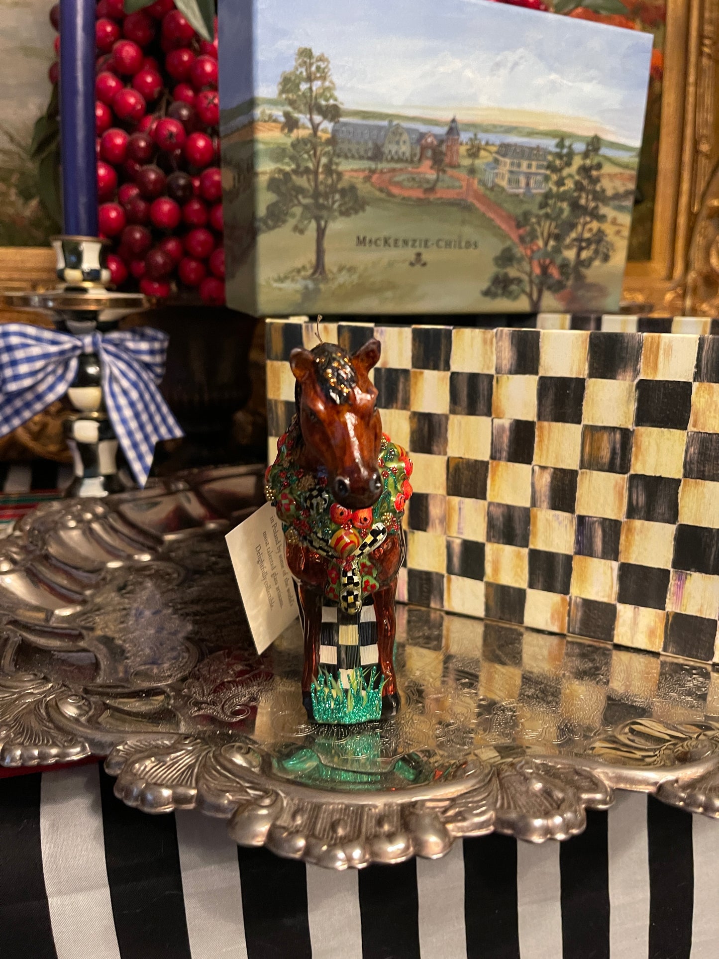 Best in Show MacKenzie Childs Horse Ornament