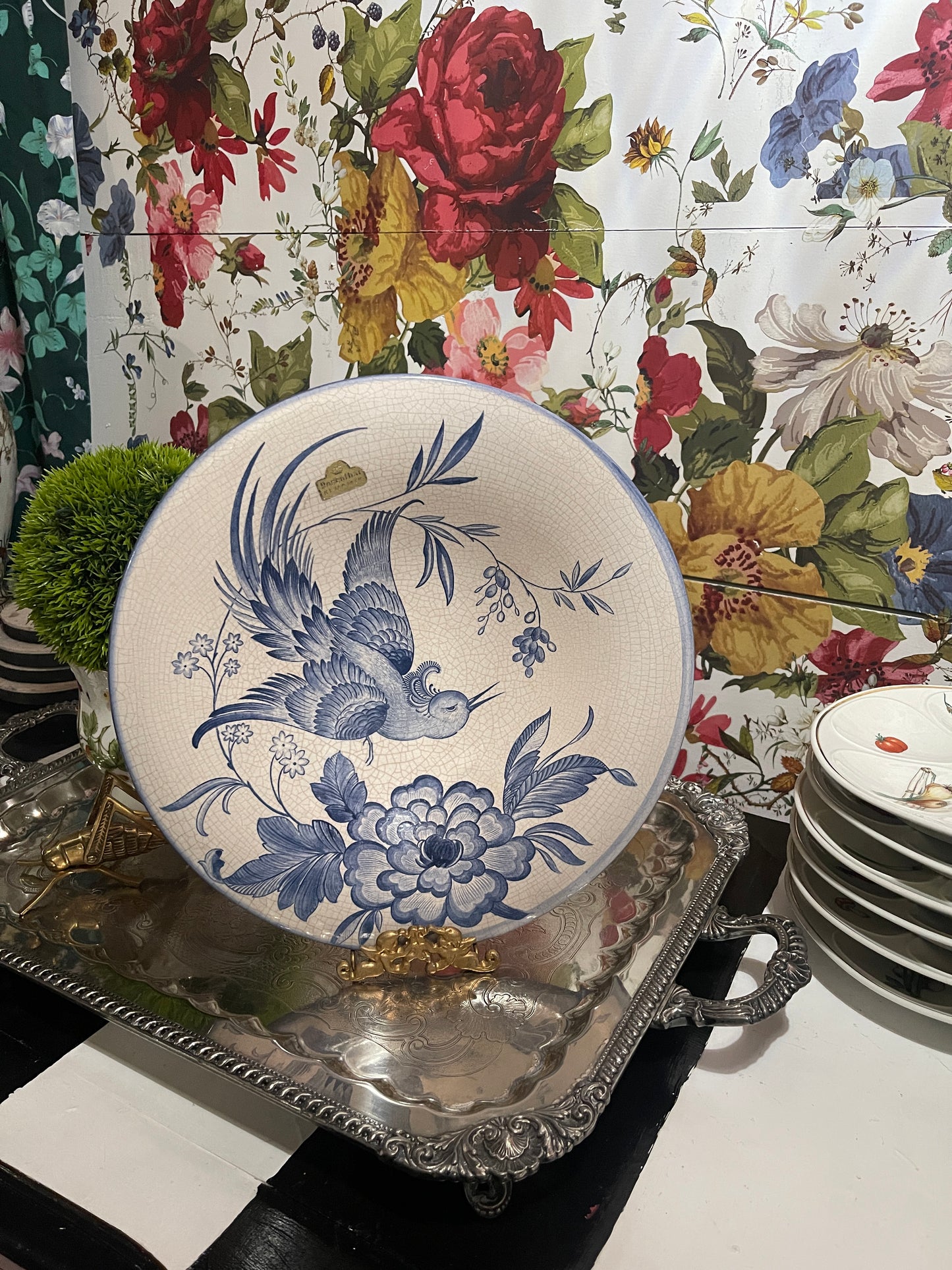 Blue Bird Rosenthal Bowl, Made in Germany, Circa 1940s