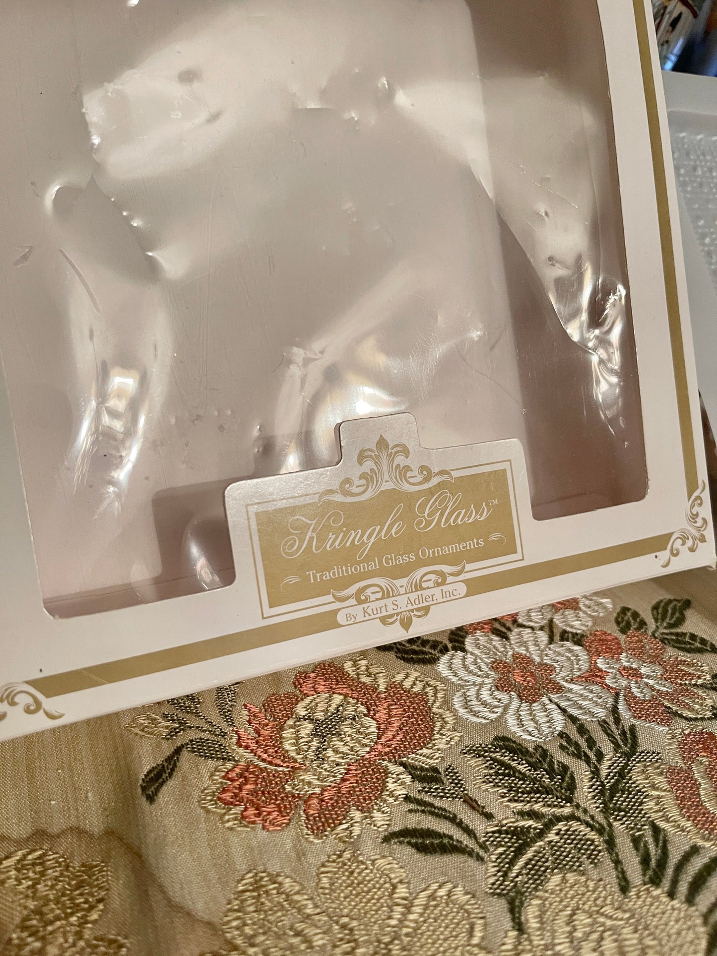 Conch Shell Ornaments by Kurt Adler, Vintage Set of Four Handblown Glass, Original Box