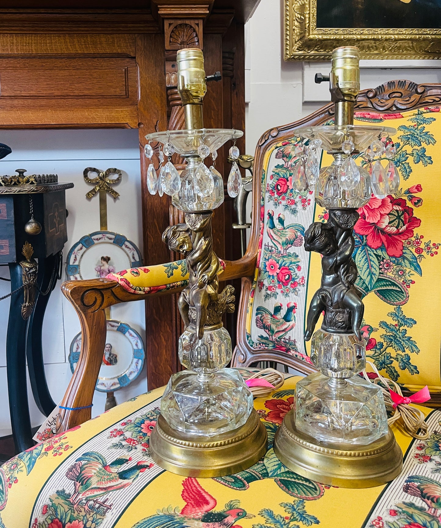 Fantastic Vintage Putti Lamp - 2 AVAILABLE