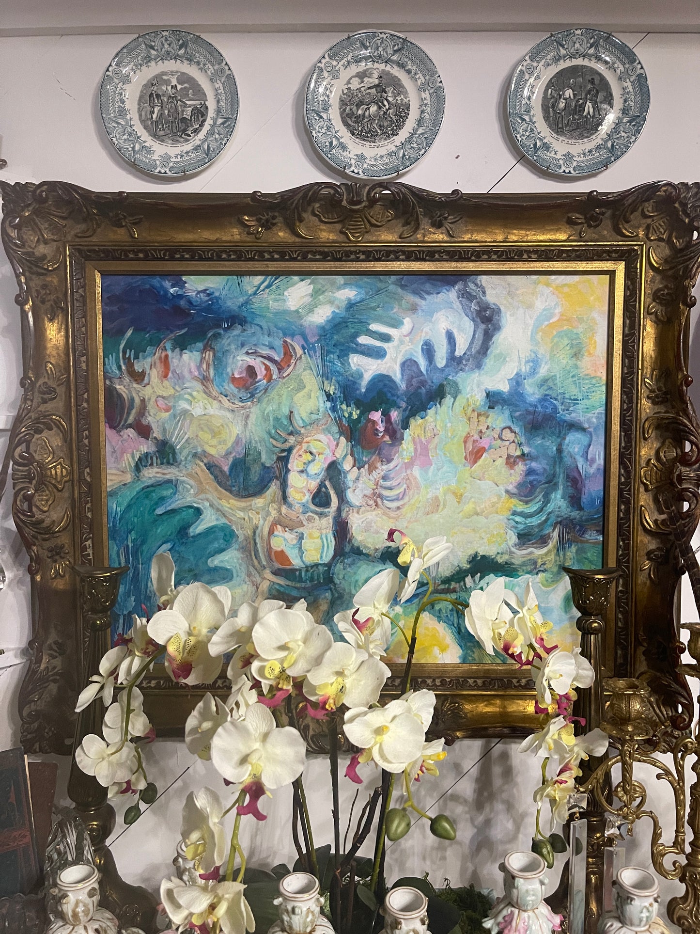 Fantastic Vintage Abstract Painting