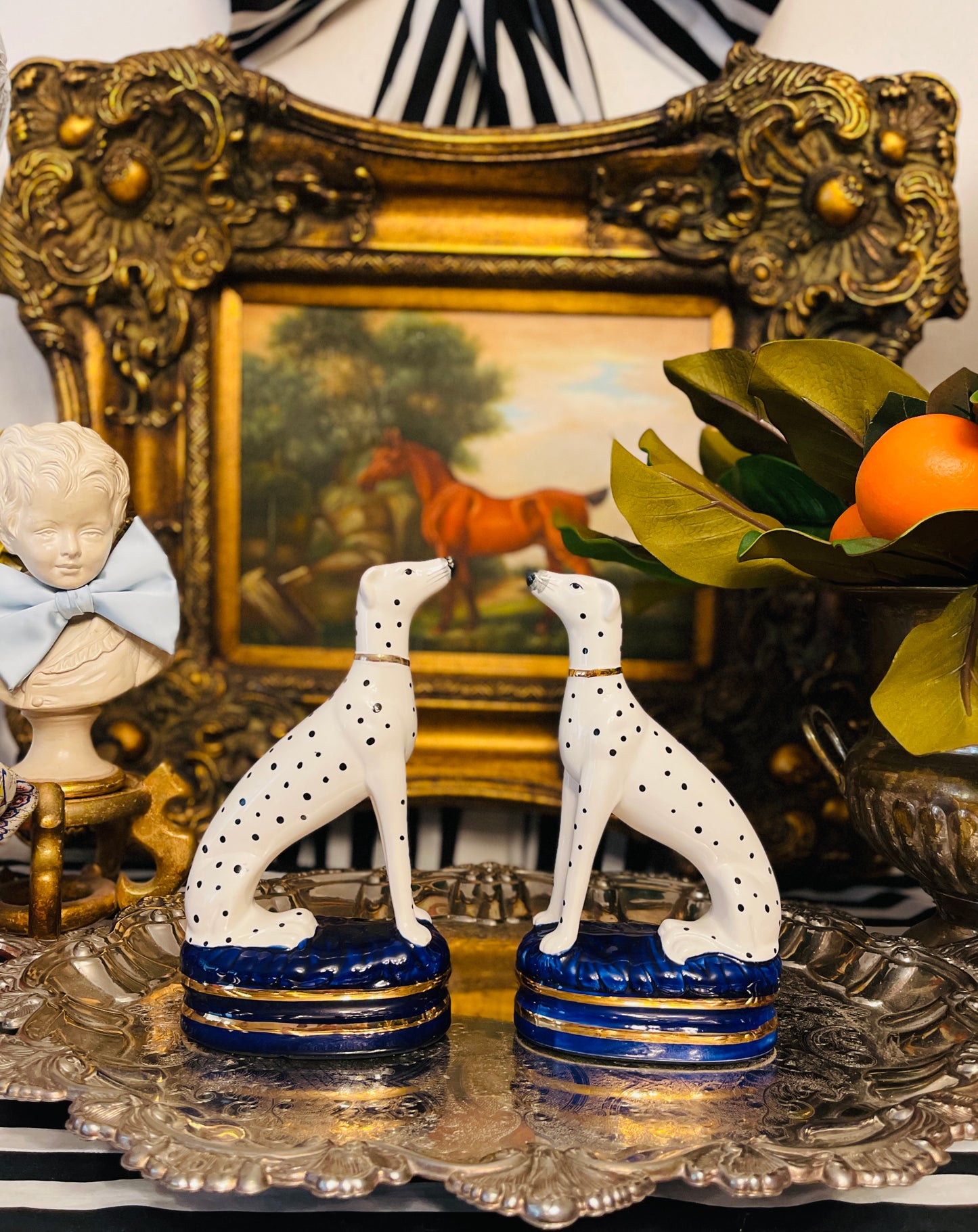 Fitz and Floyd Staffordshire Style Dalmatians, Made in Japan