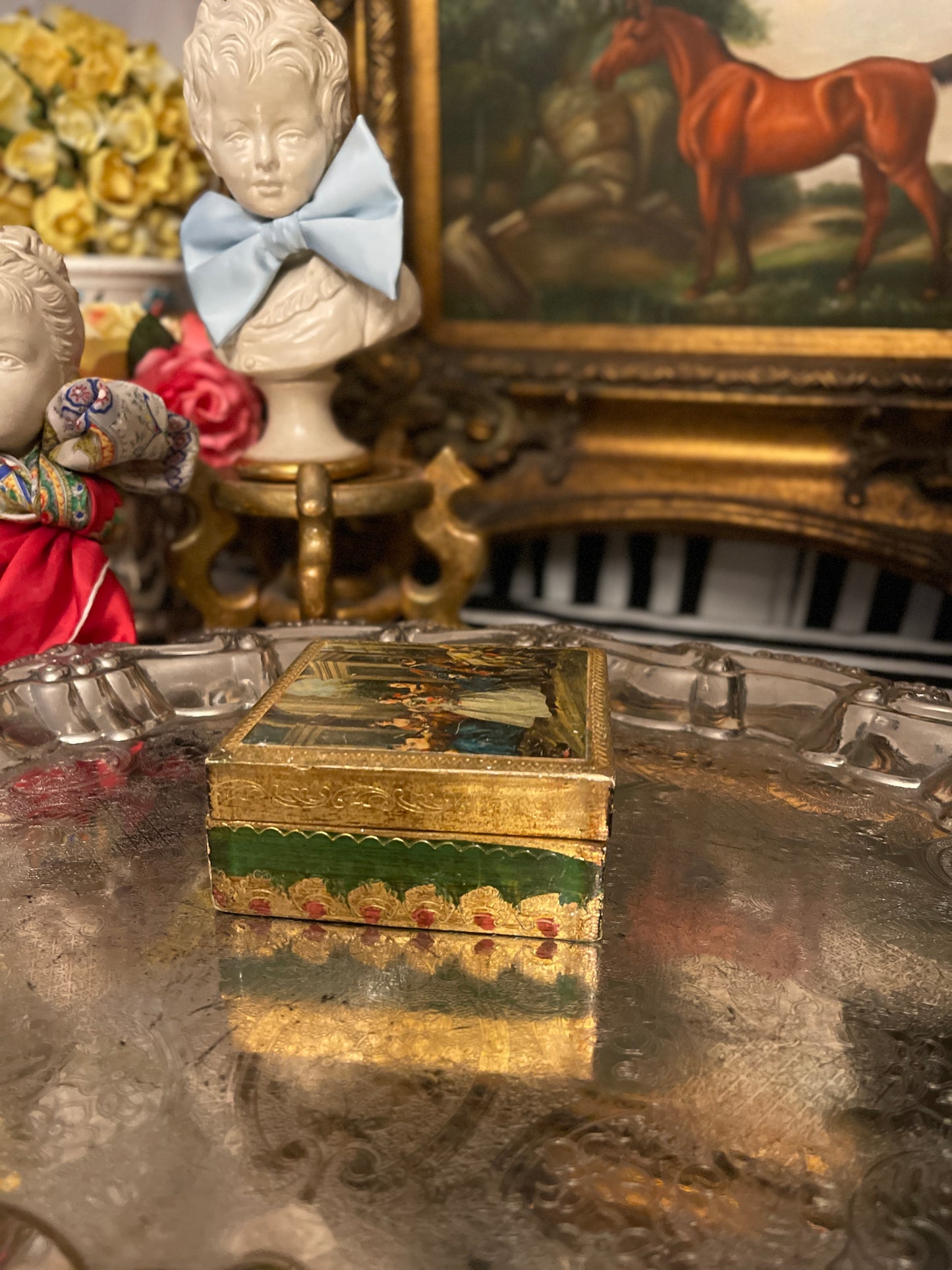 Vintage Florentine Box, Made in Italy