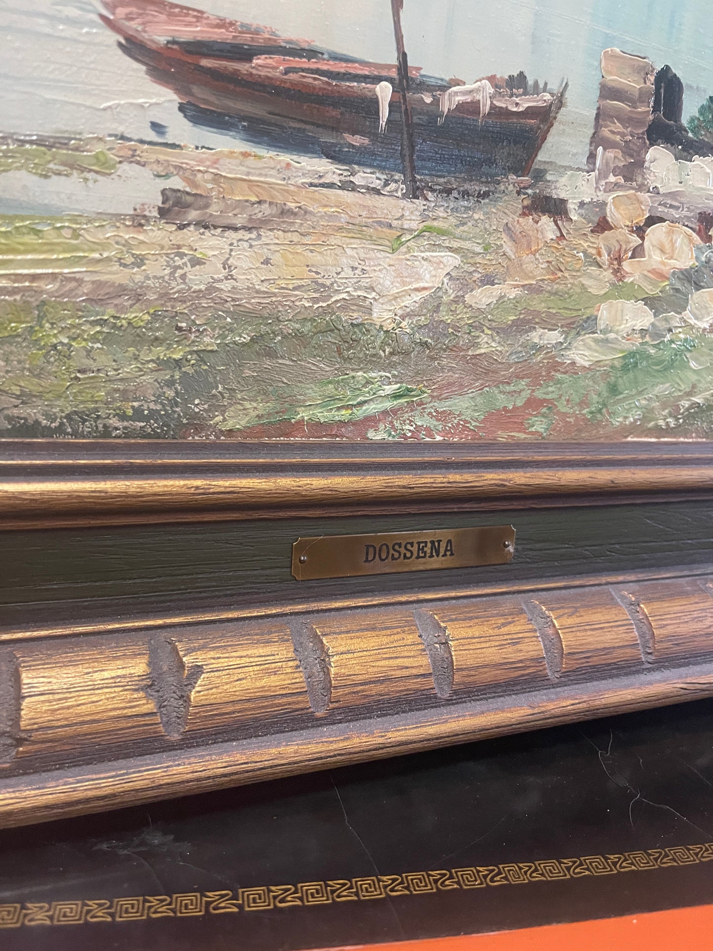 Large Original Oil Painting By Alceo Dossena (1878-1937)