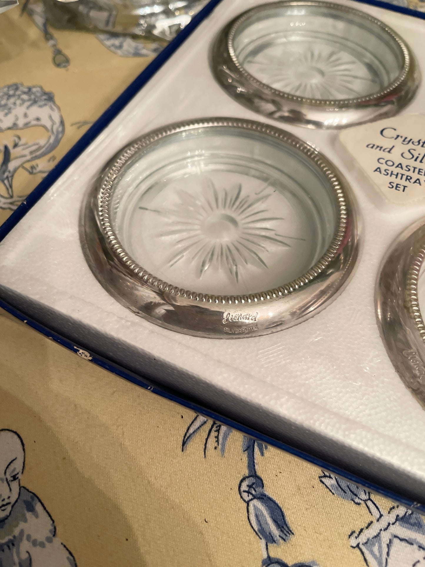 Eales Coaster Set of Four, in original box, Vintage