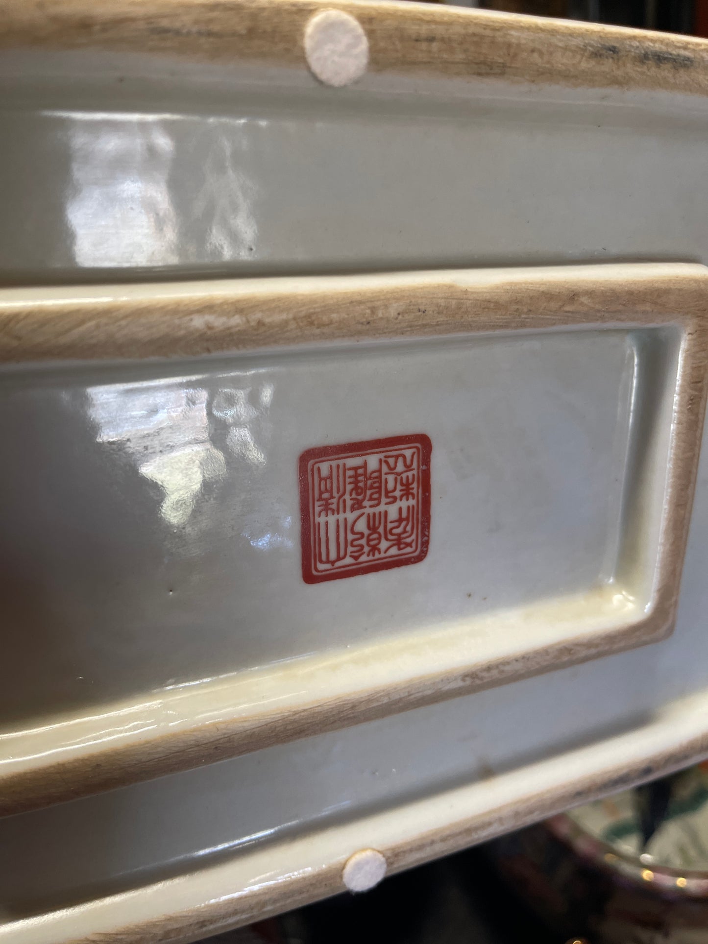 Famille Rose Block Planter