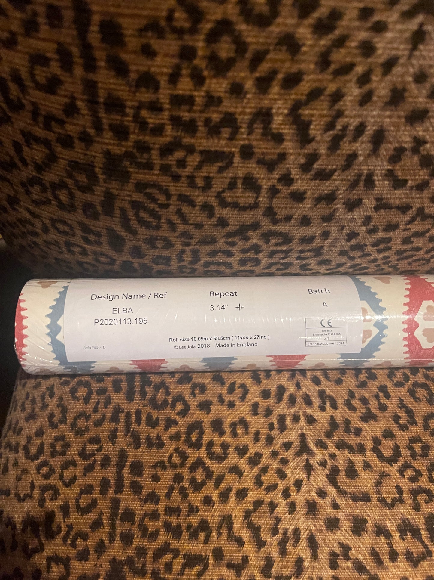 Lee Jofa Elba Admiral Wallpaper, New, Made in England