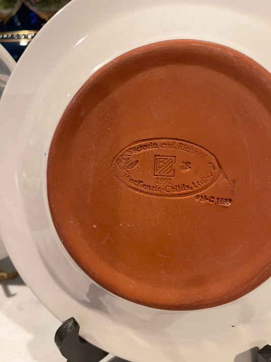 Brighton Pavillon Salad Plate, Vintage MacKenzie Childs, Glazed Terracotta, 2 Available
