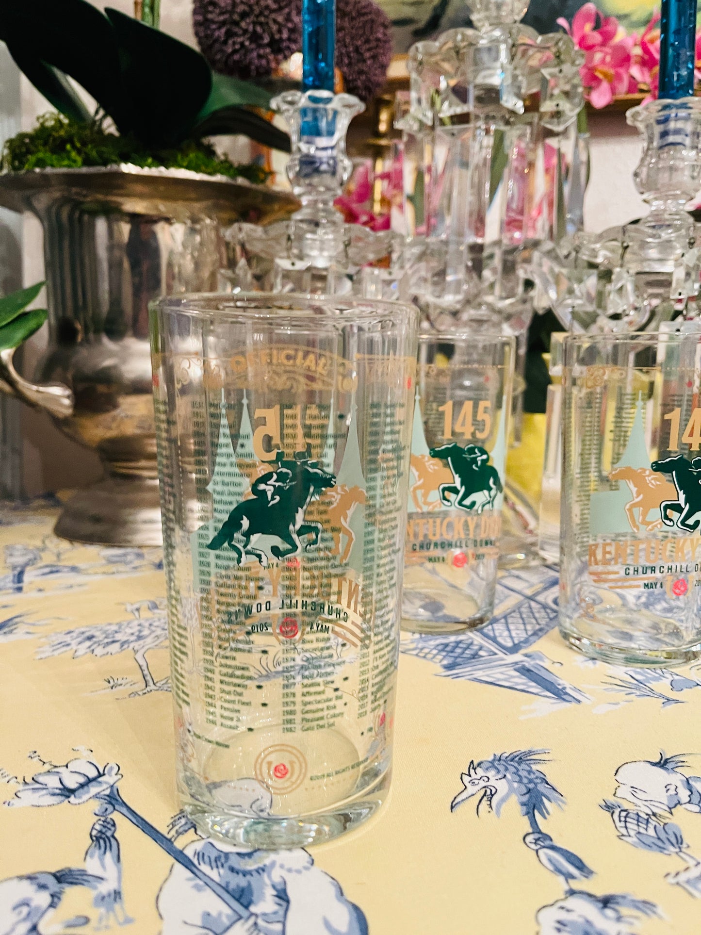 Kentucky Derby Highball Glasses, Set of 4, Official Kentucky Derby Highball Glasses
