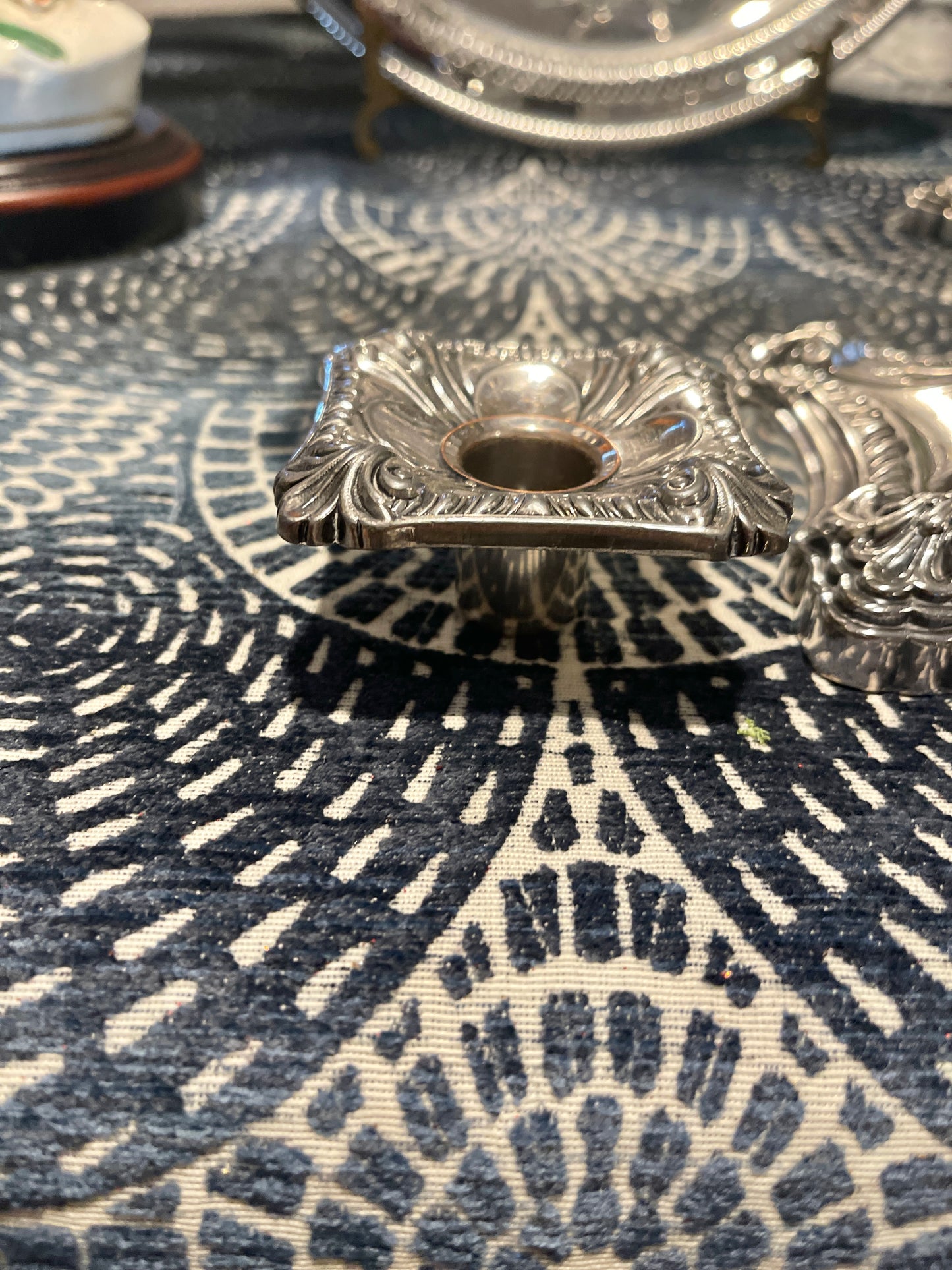 Pair of Vintage Friedman Silver Co Candelabras, Silver plate