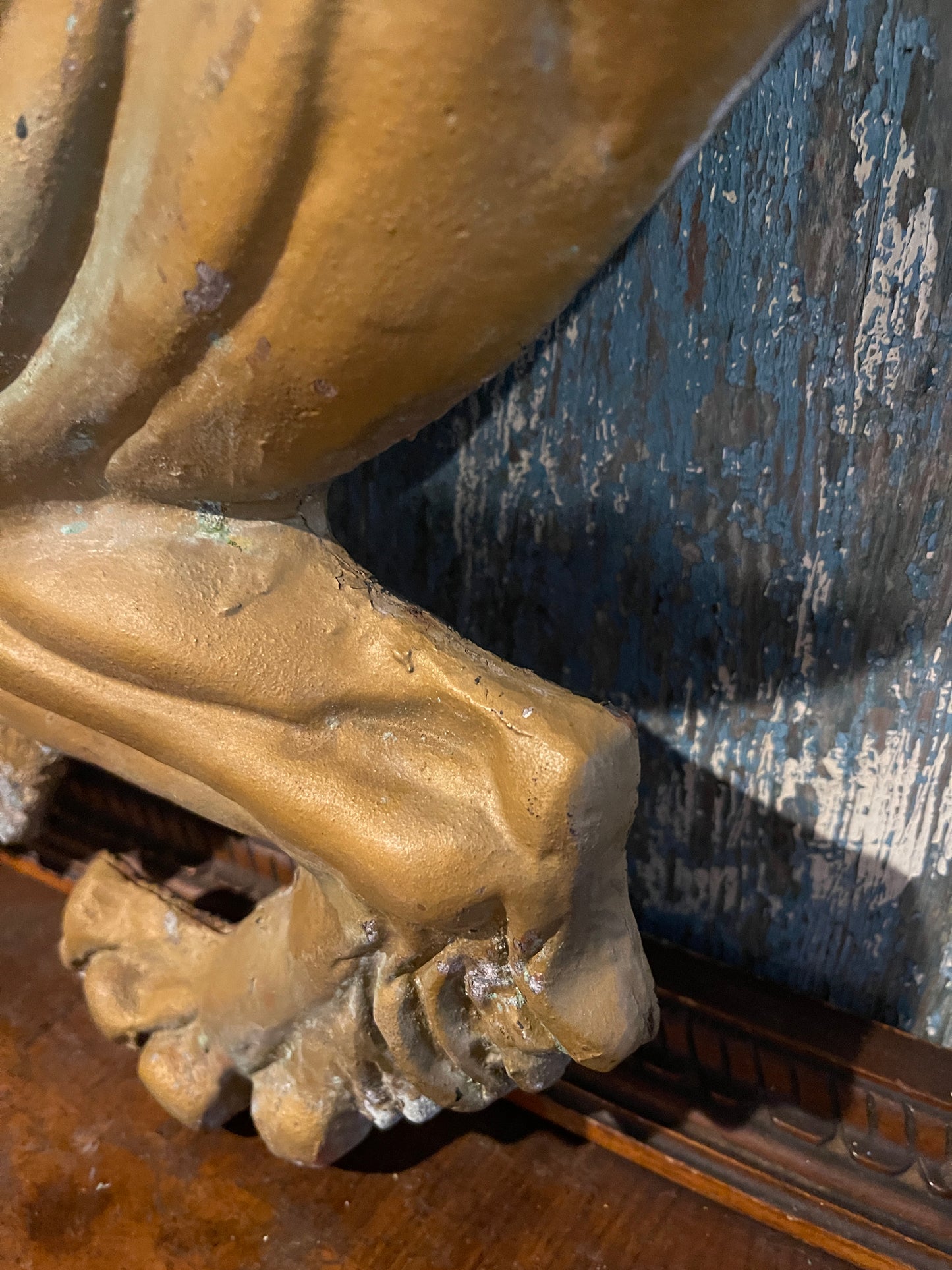 Vintage Gilded Tole Rampant Lion Wall Plaques