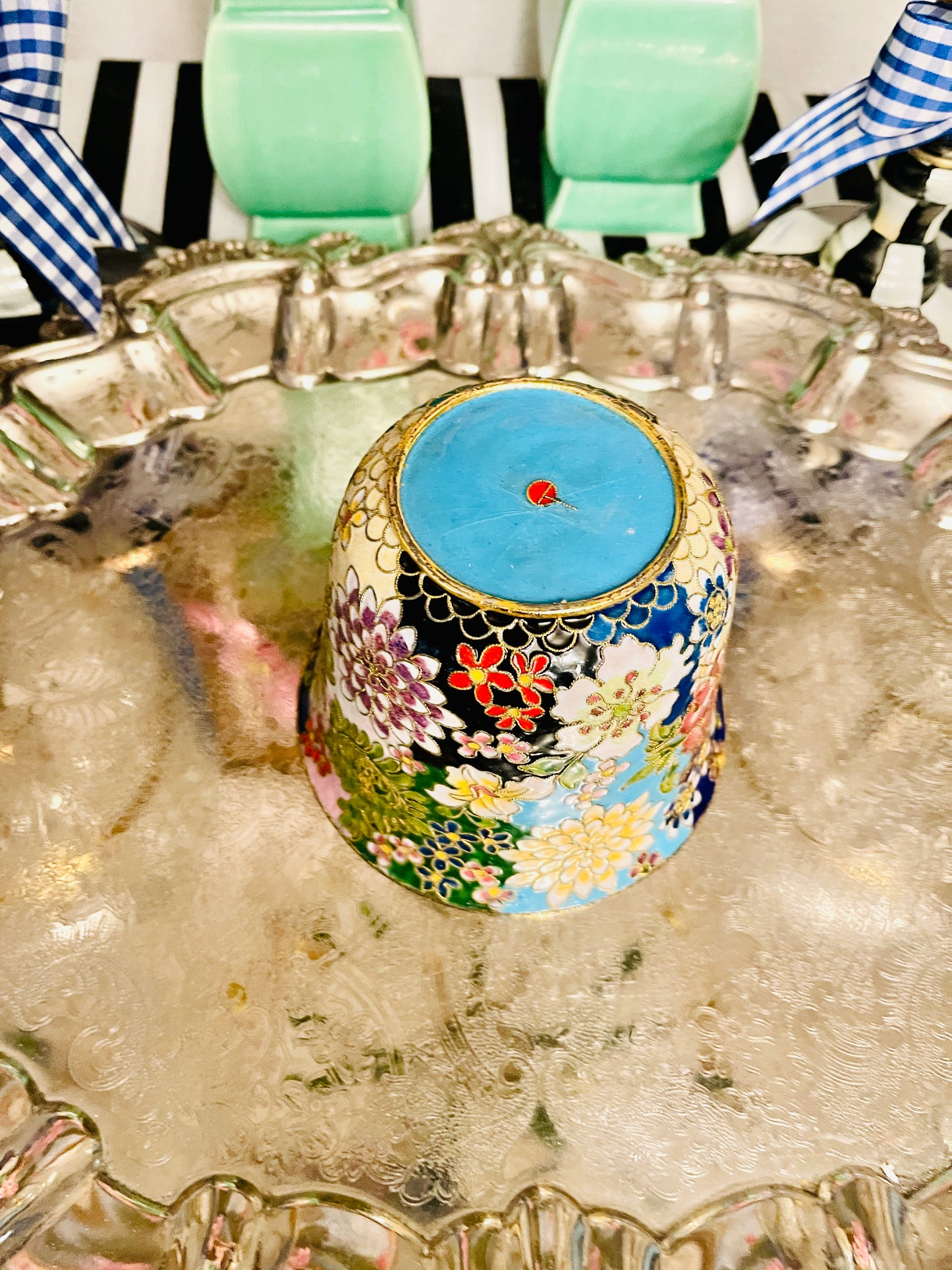 Vintage Cloisonné Cachepot