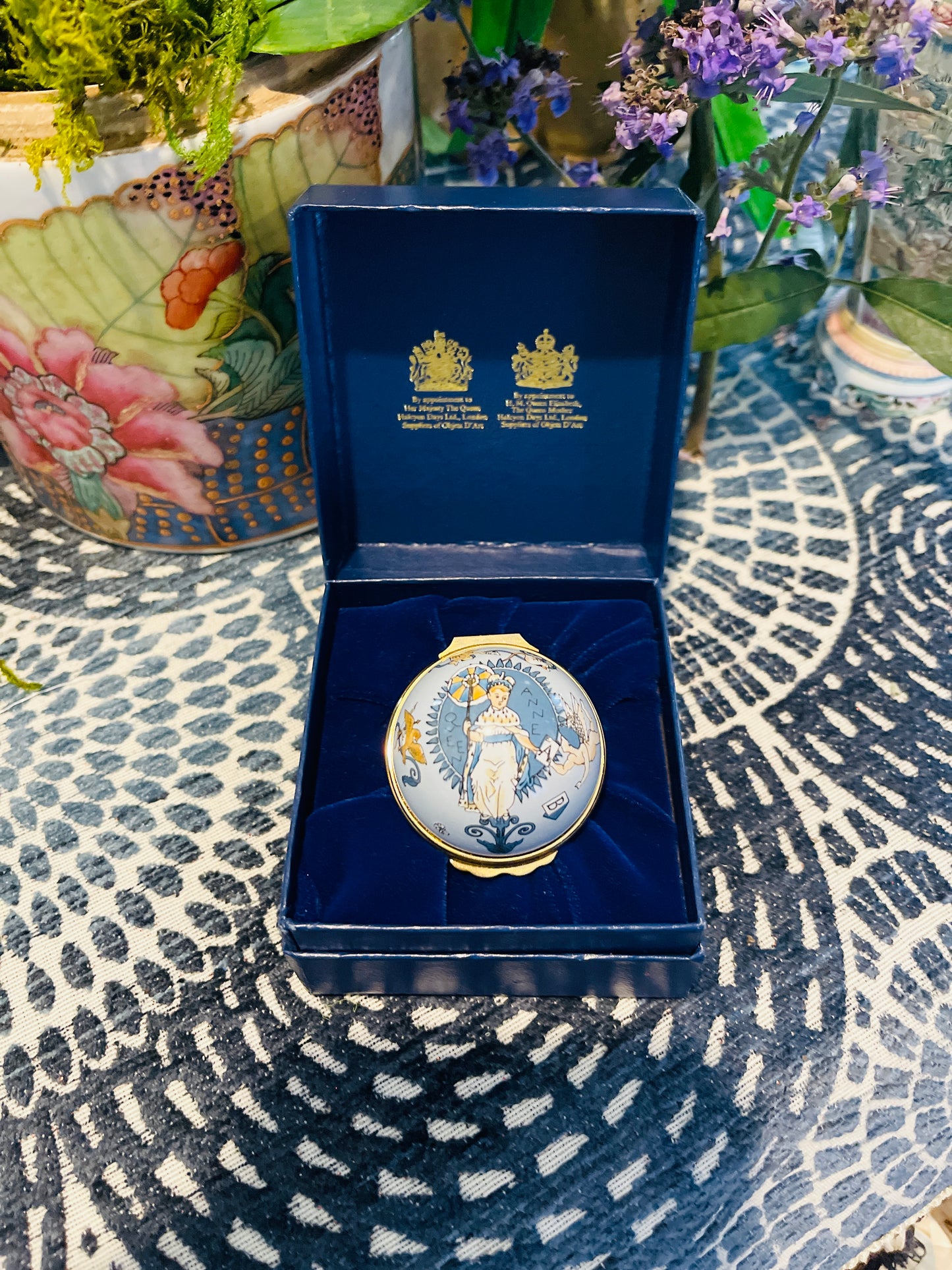 Halcyon Days Mother Goose Nursery Rhymes Enameled Egg, Made in England, Original Box