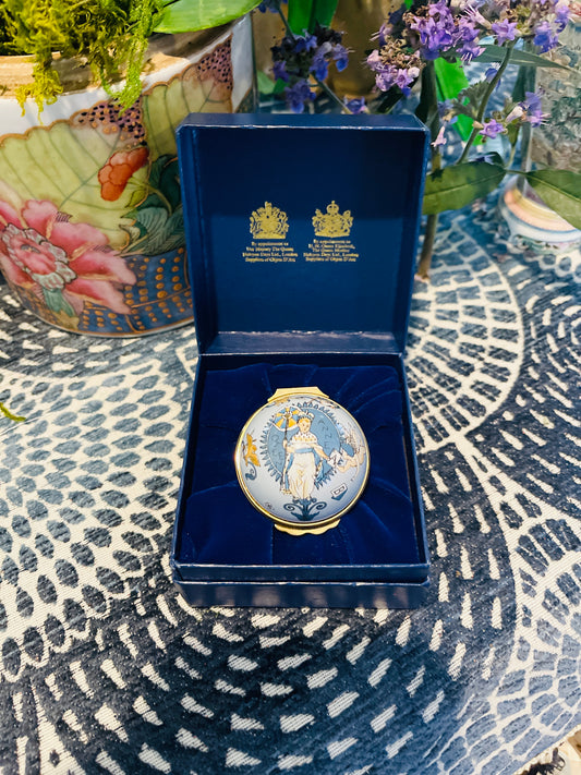 Halcyon Days Mother Goose Nursery Rhymes Enameled Egg, Made in England, Original Box