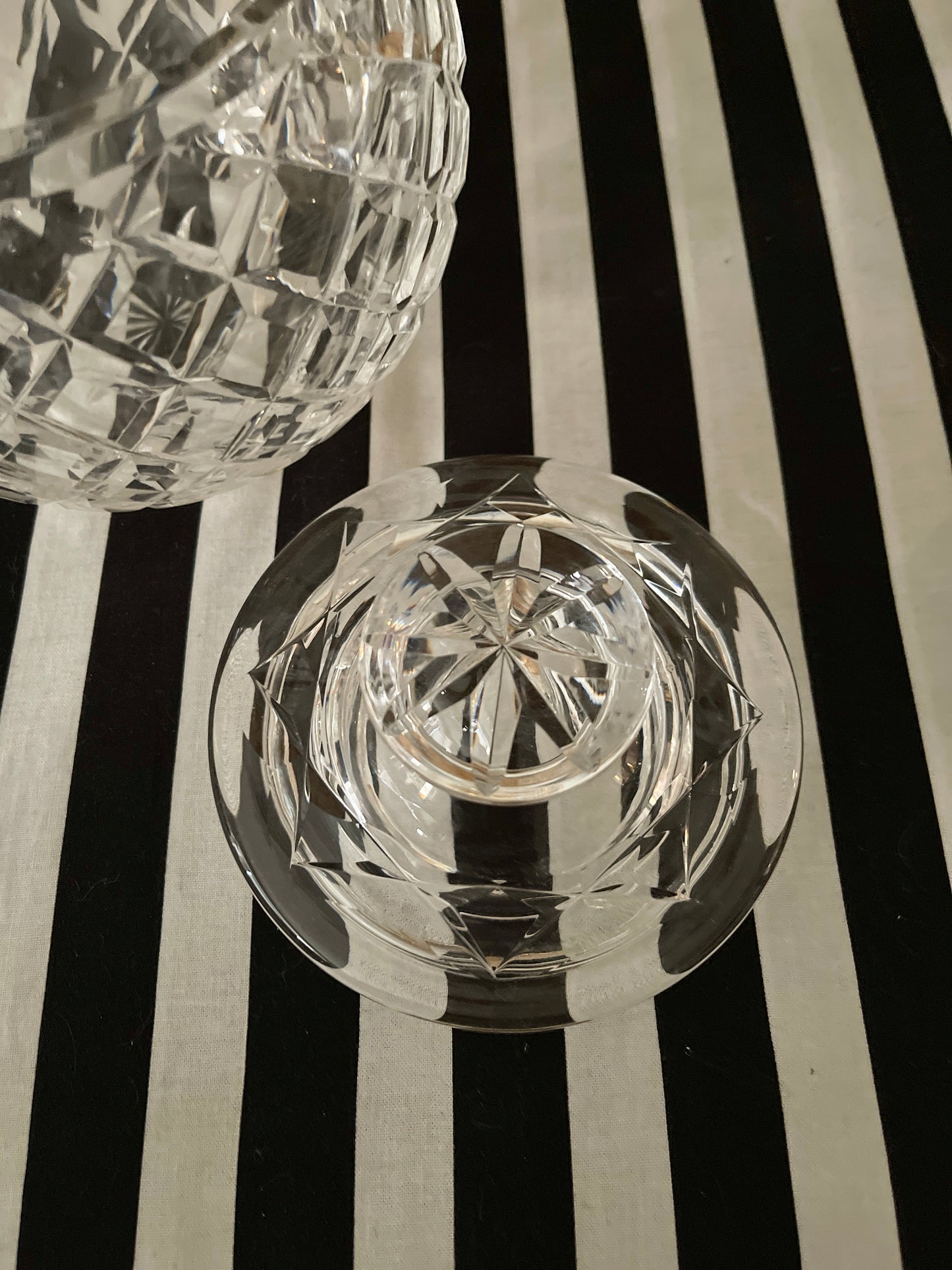 Vintage Waterford Crystal Comeragh Biscuit Barrel