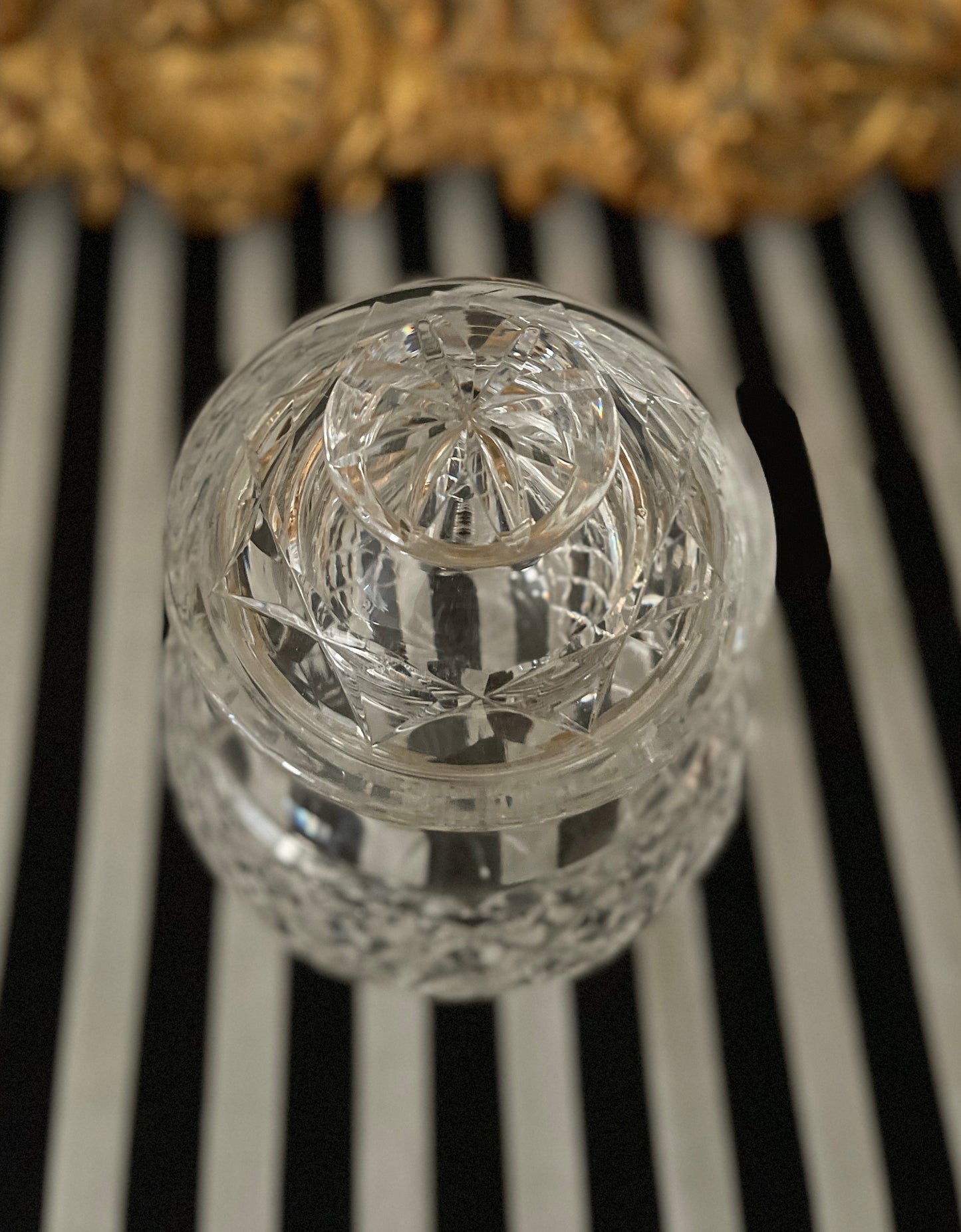 Vintage Waterford Crystal Comeragh Biscuit Barrel