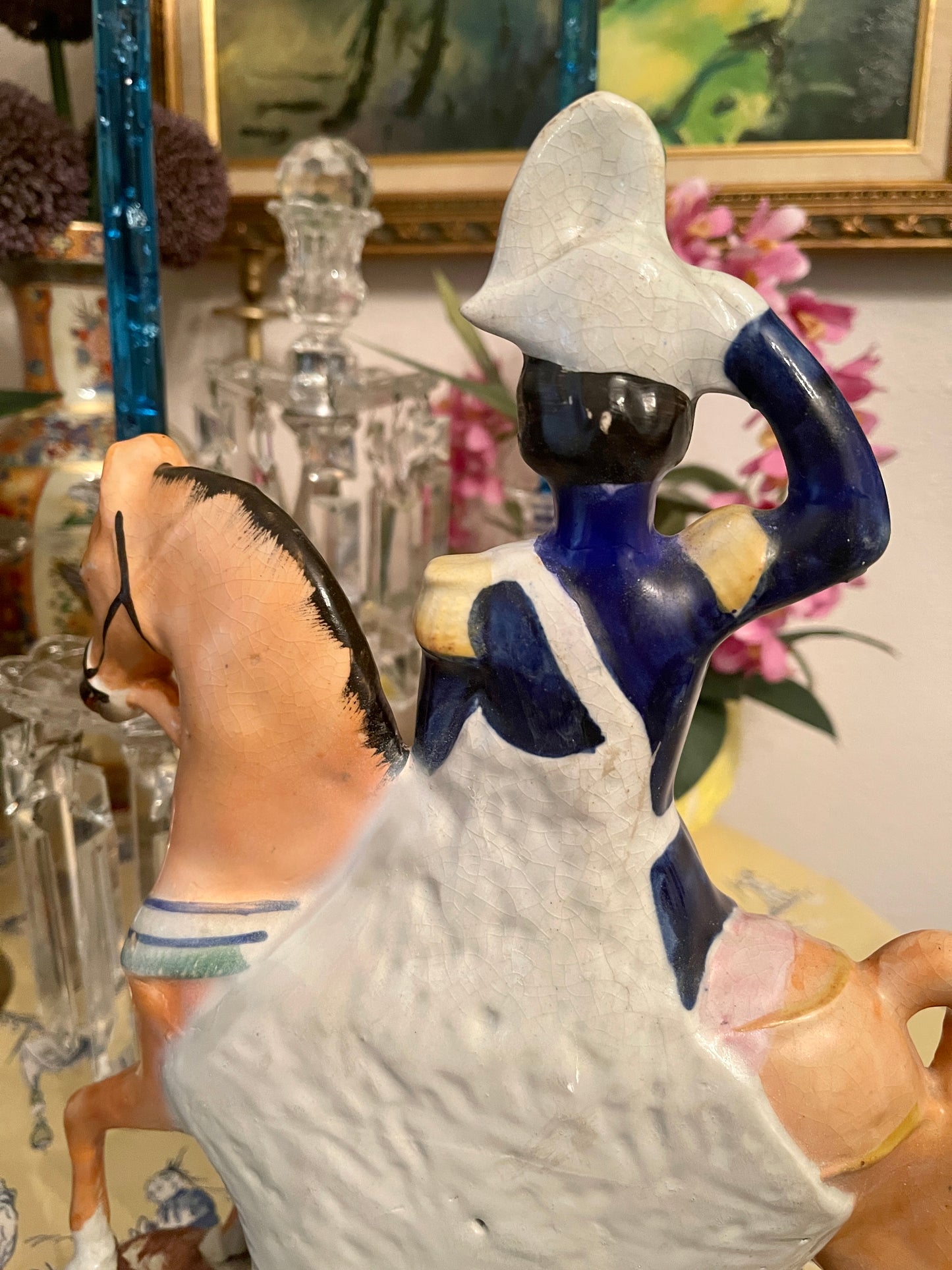 Prince Friedrich William on Horseback, Staffordshire Mantle Statuette, King of Prussia, Relation of Queen Victoria and Prince Albert