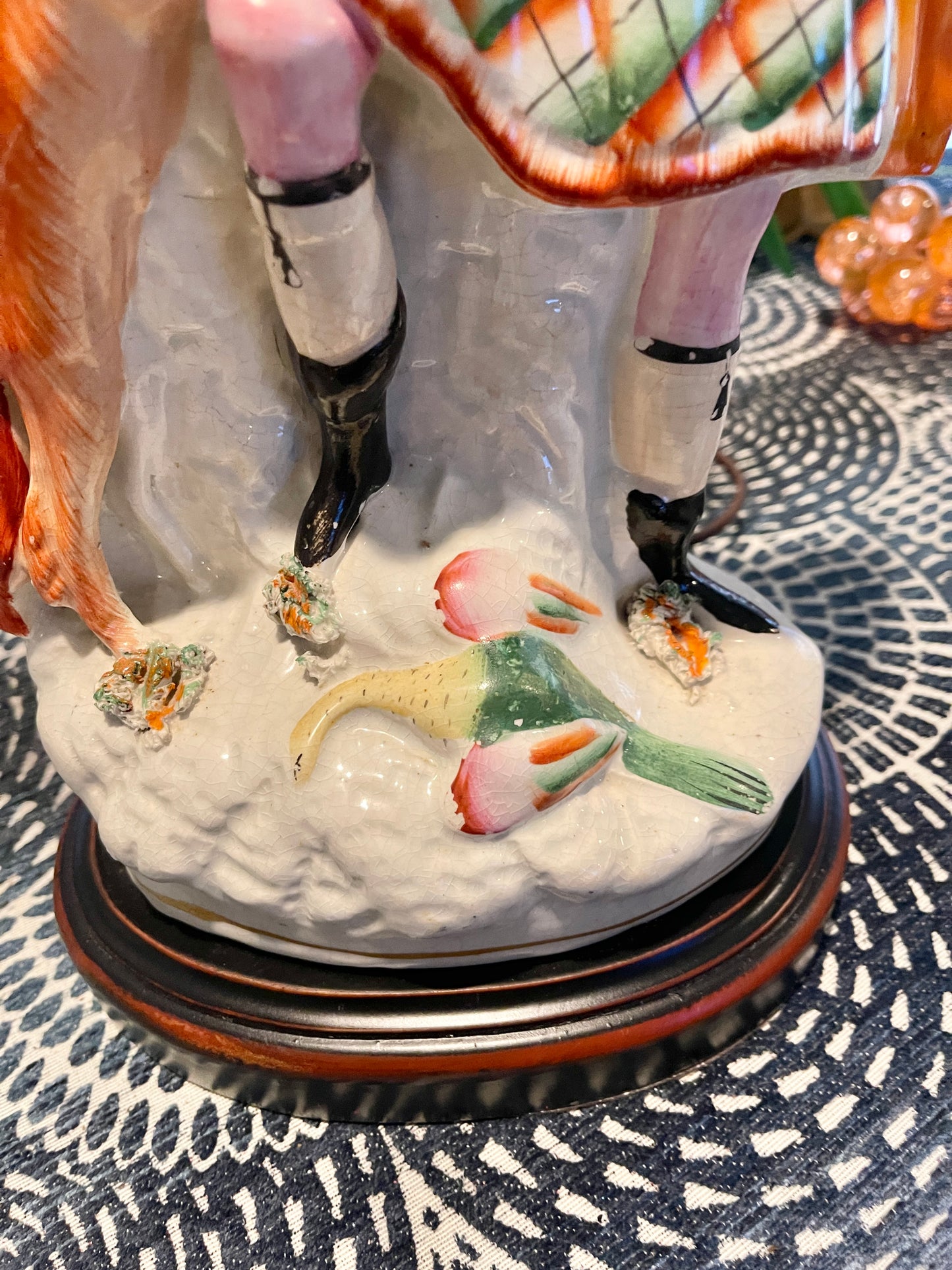 LARGE Staffordshire Spill Vase Lamp