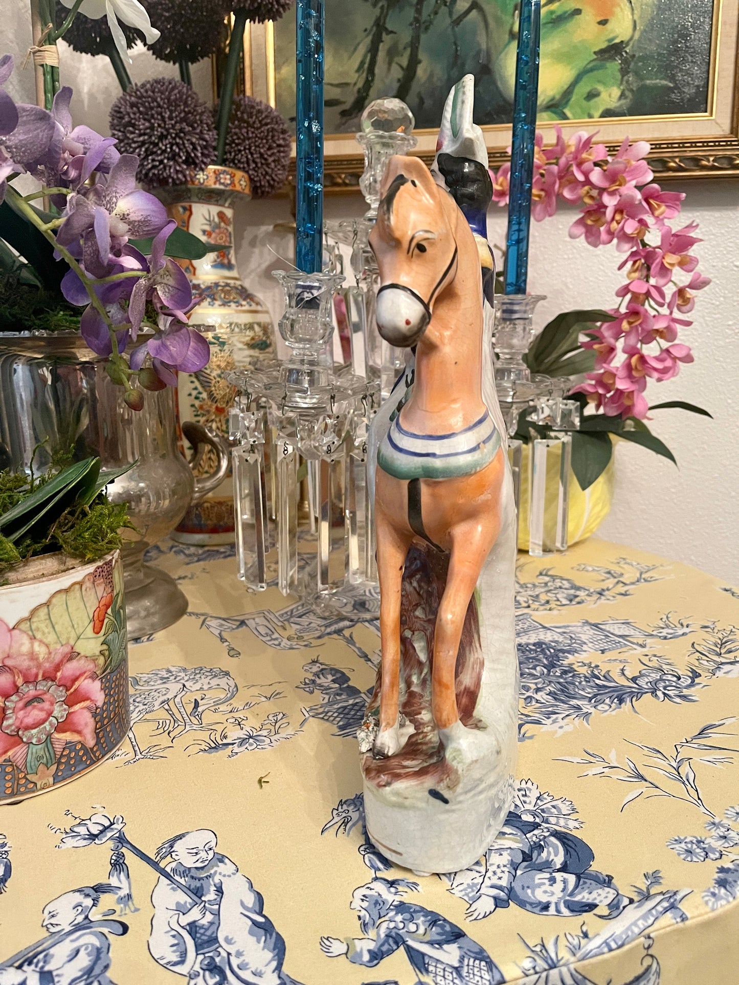 Prince Friedrich William on Horseback, Staffordshire Mantle Statuette, King of Prussia, Relation of Queen Victoria and Prince Albert