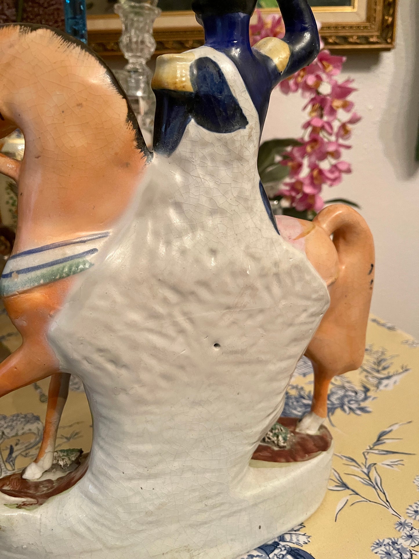 Prince Friedrich William on Horseback, Staffordshire Mantle Statuette, King of Prussia, Relation of Queen Victoria and Prince Albert