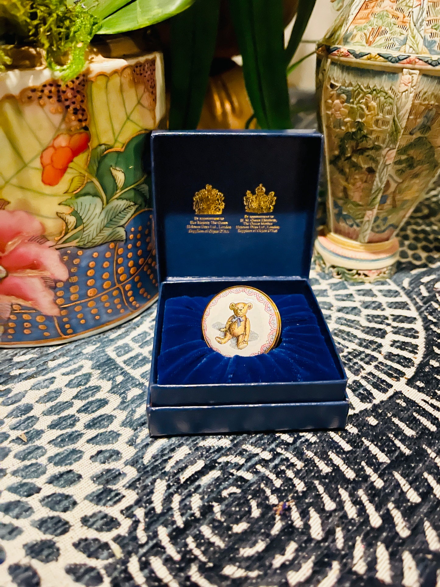 Halcyon Days ‘Original Teddy Bear 1903’ Enamel Box, Smithsonian, Made in England