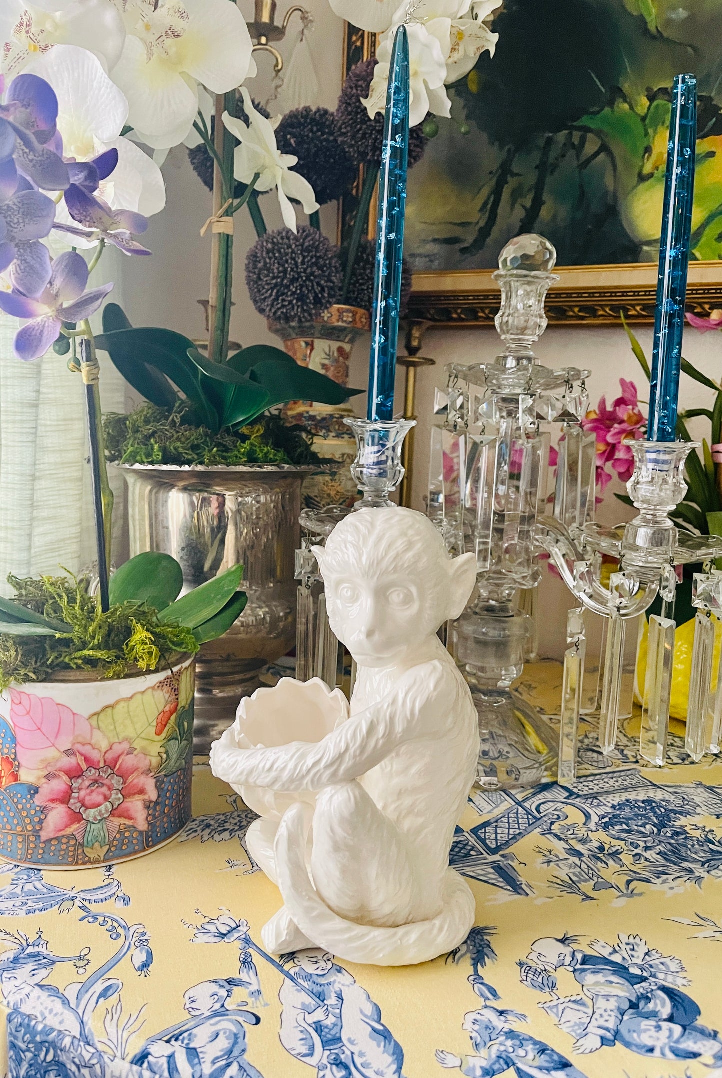 Vintage Blanc de Chine Monkey, Made in Japan