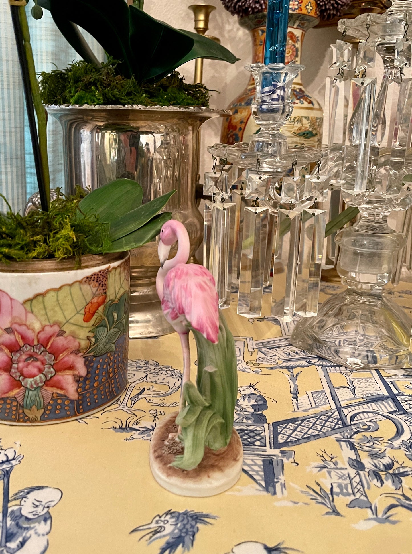 Vintage 1950s Lefton China Flamingo