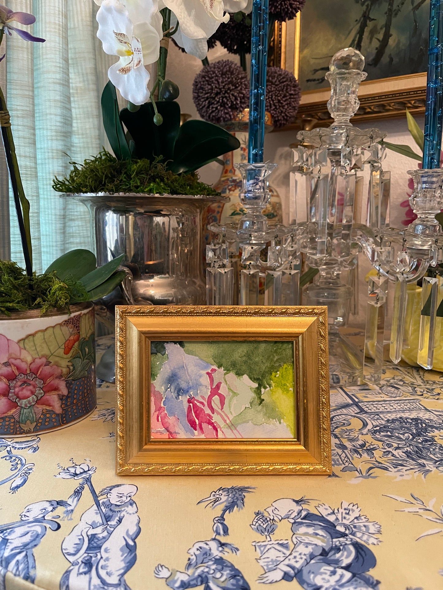 Original Floral Abstract Watercolor