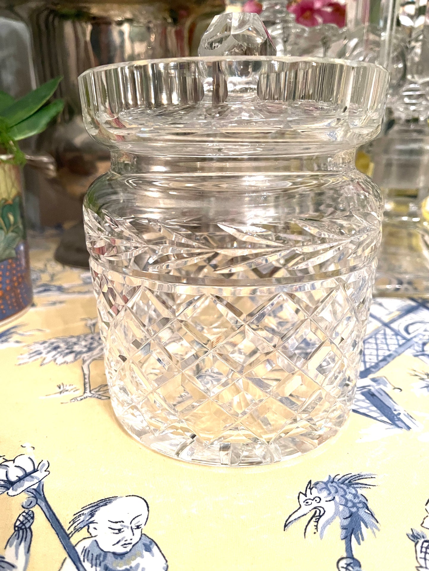 Glandore Lidded Biscuit Barrel by Waterford Crystal Glandore Biscuit Jar