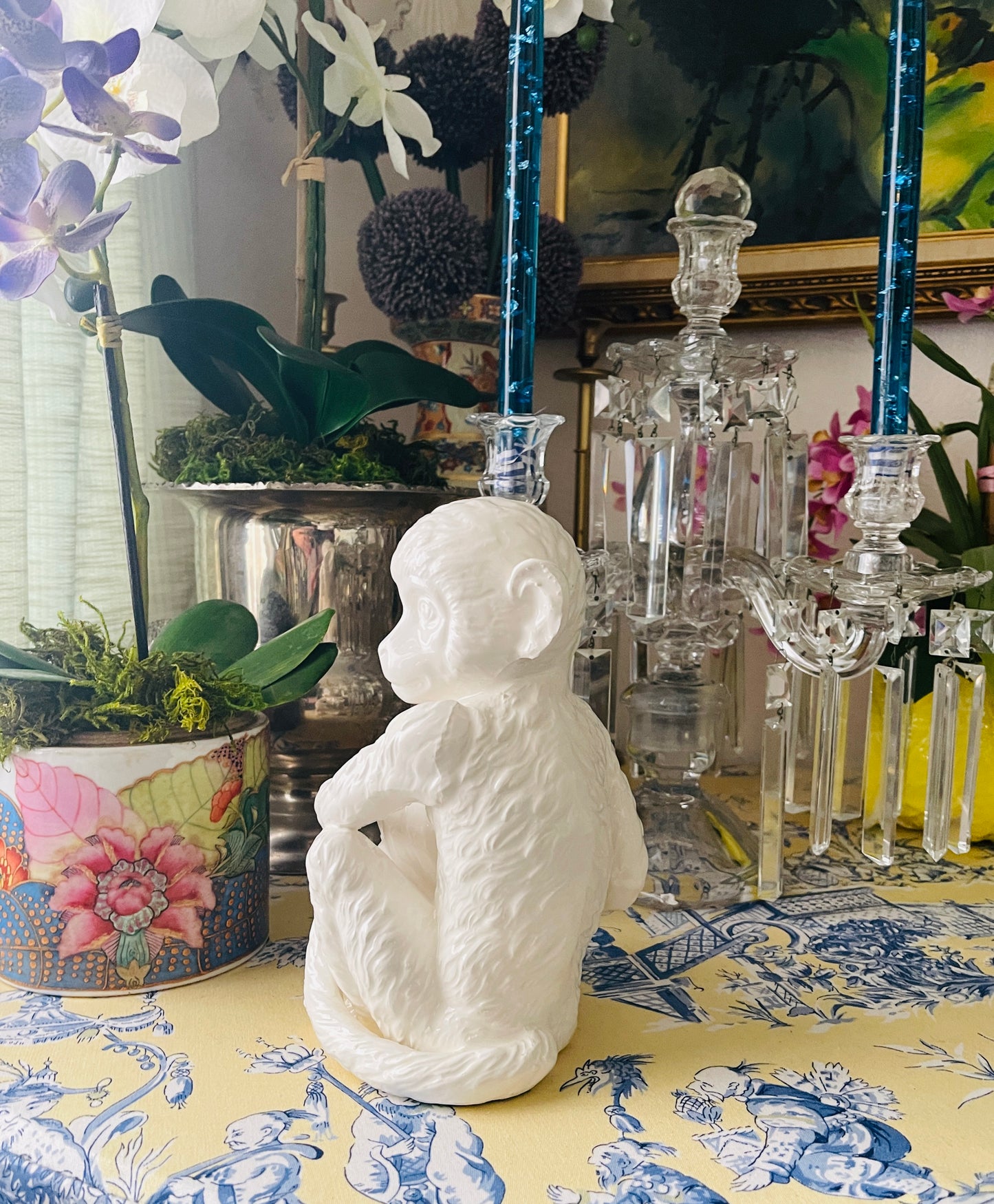 Vintage Blanc de Chine Monkey, Made in Japan