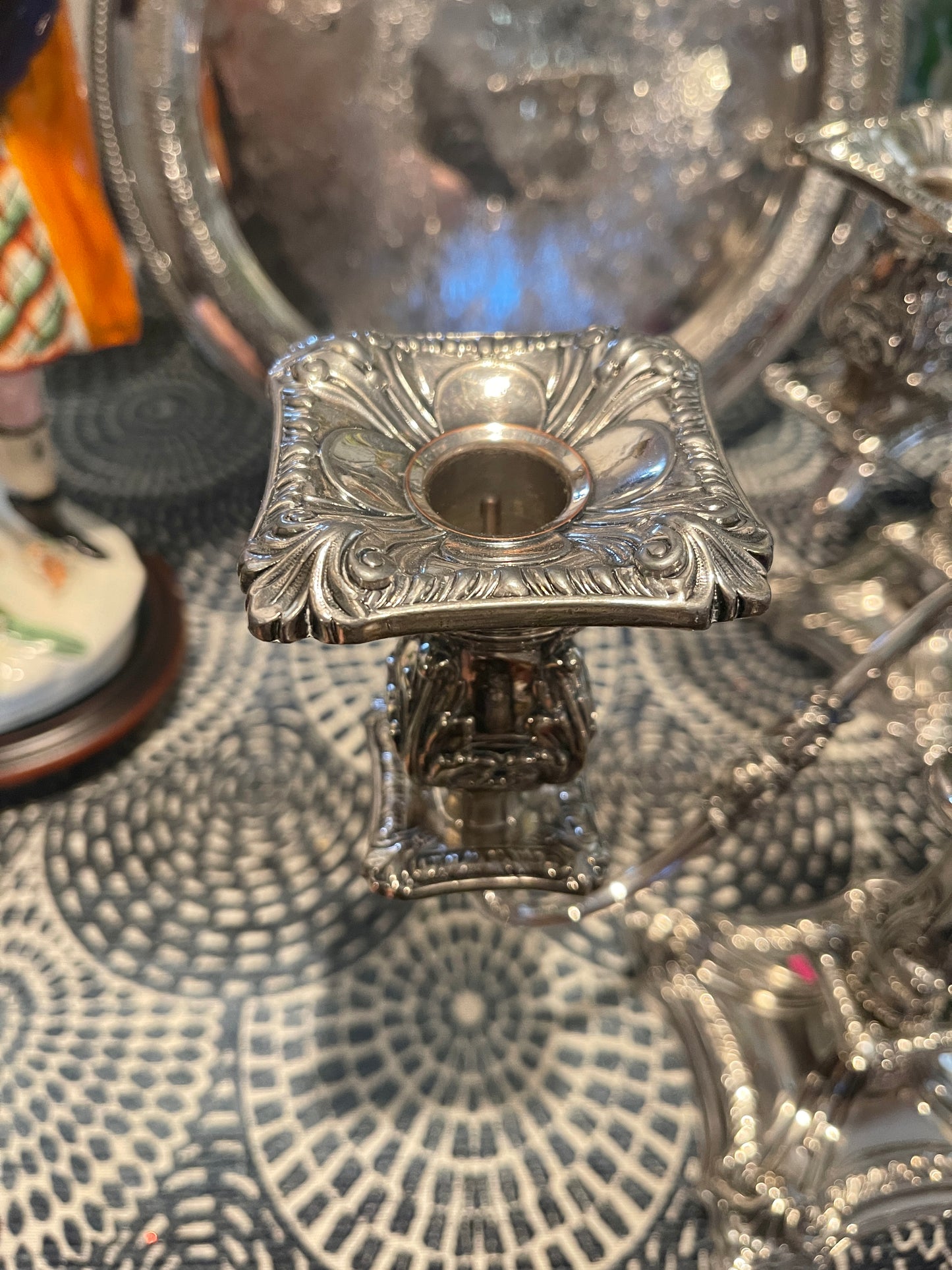 Pair of Vintage Friedman Silver Co Candelabras, Silver plate