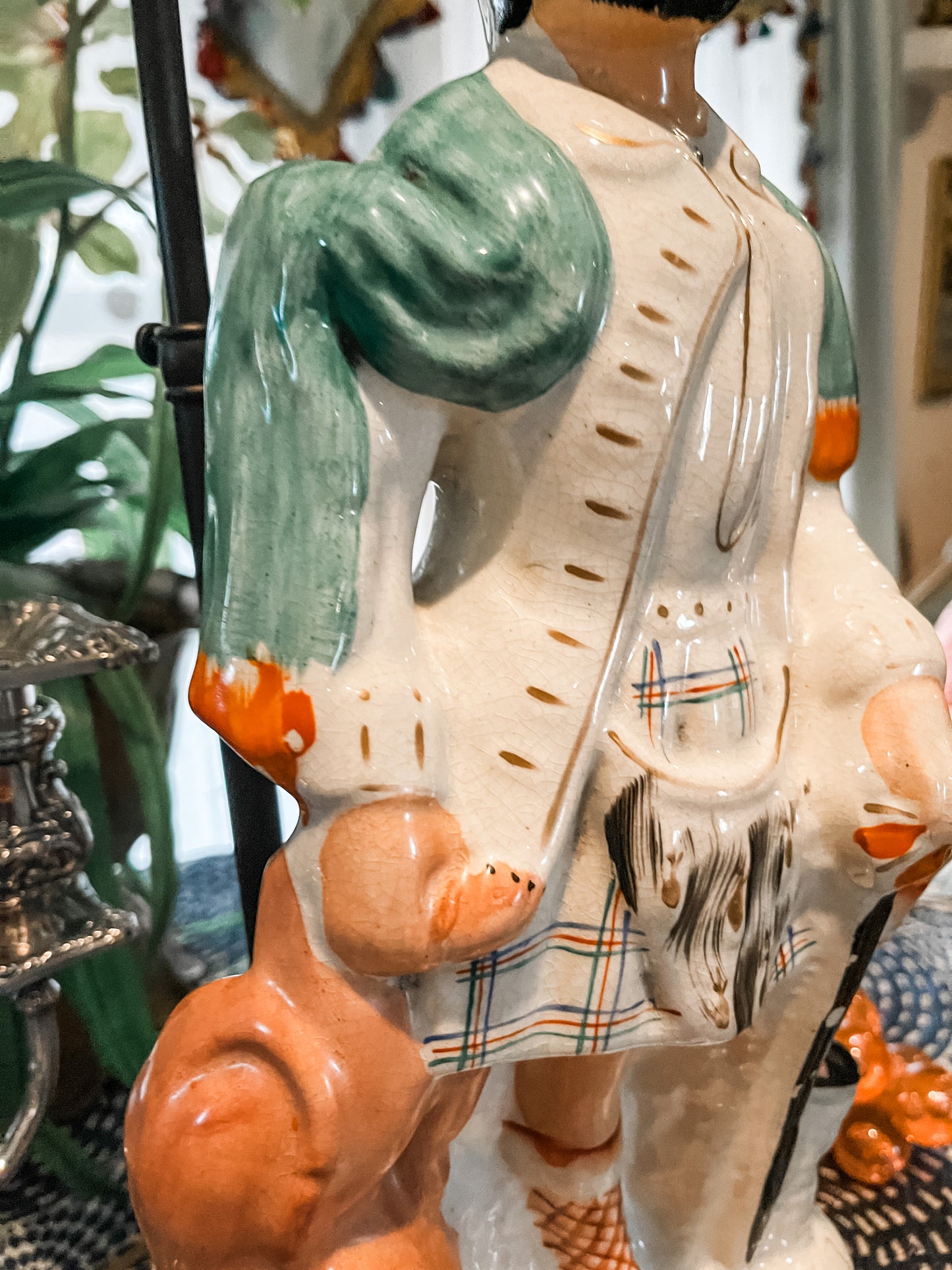 Staffordshire Lion Slayer Lamp