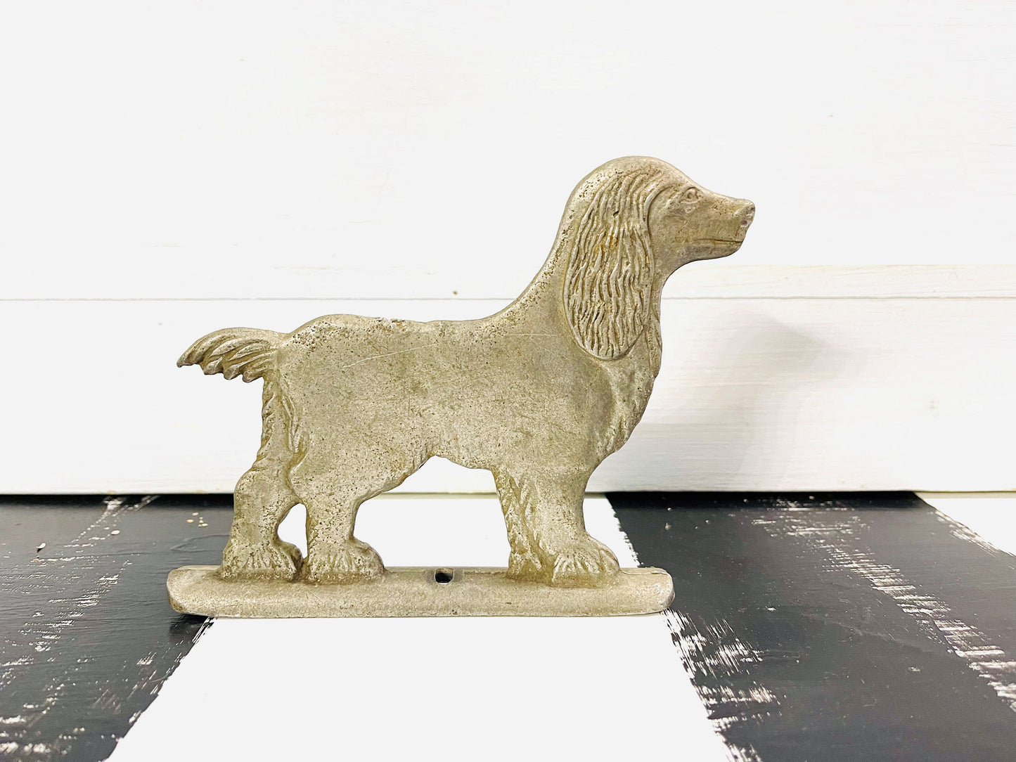 Vintage fence topper, vintage metal decor, vintage dog decor, dog mom, dog lover, vintage decor, rounf top, vintage chic, vintage finds