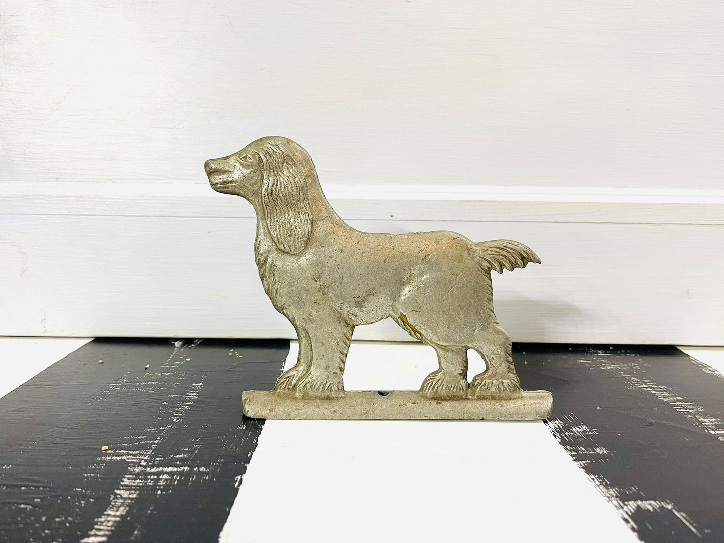 Irish Setter Fence Topper, Vintage Aluminum Fence Topper, Dog Fence Topper, Vintage Dog Decor, Garden Decor,