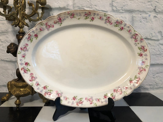 Rosey Pink Excelsor Porcelain Platter