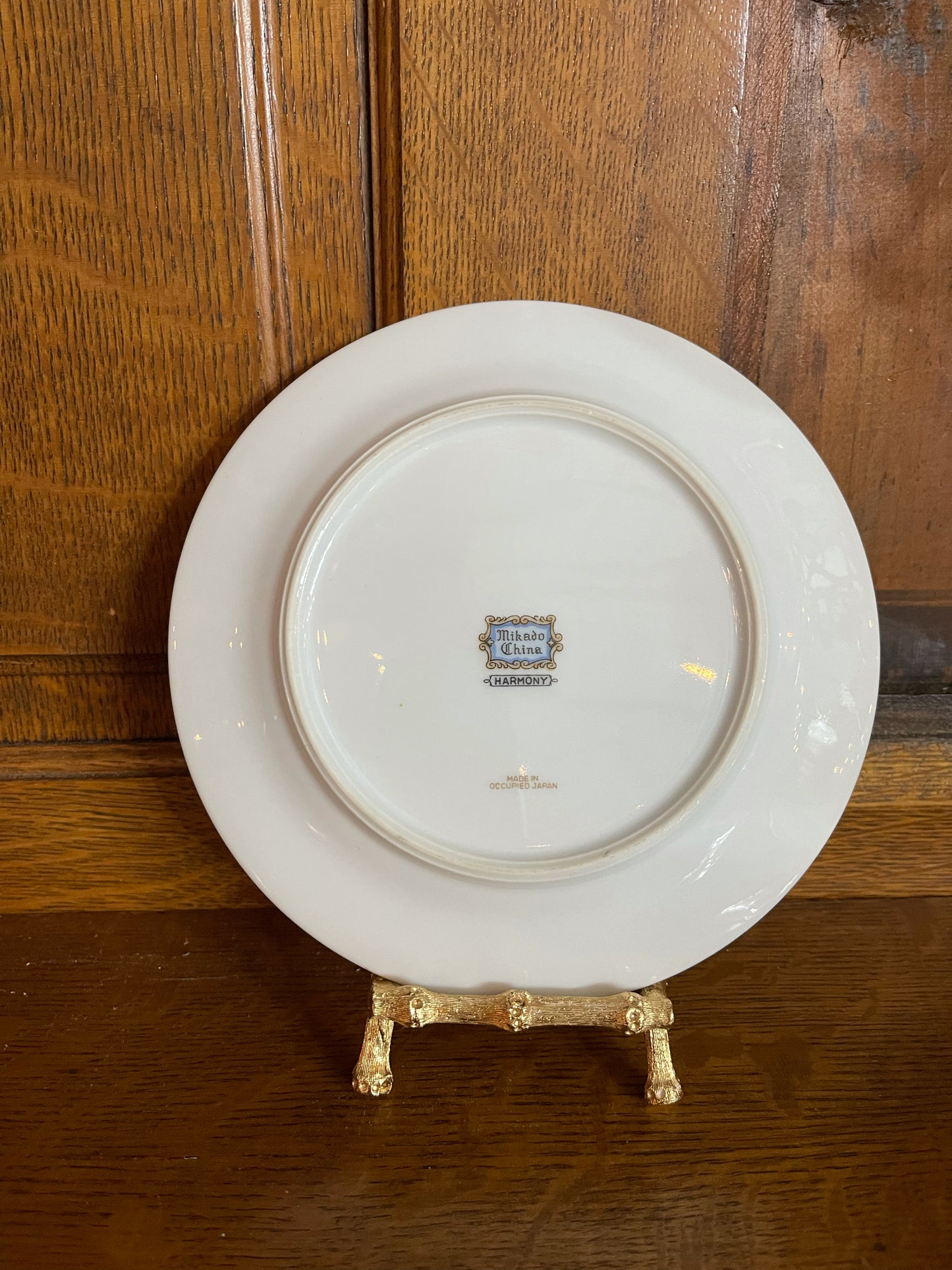 Set of Bread and Butter Plates by Mikado, Harmony Pattern, Made in Japan, Vintage