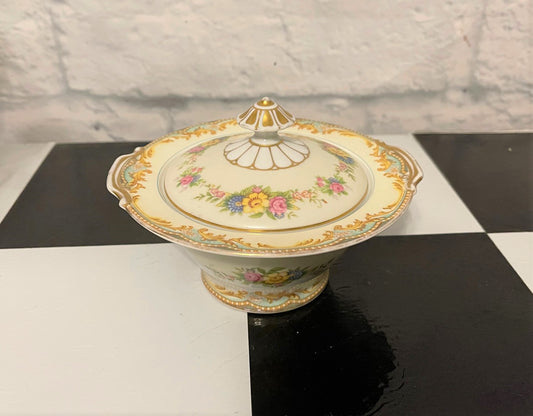 Noritake Lidded Dish - Milroy Pattern