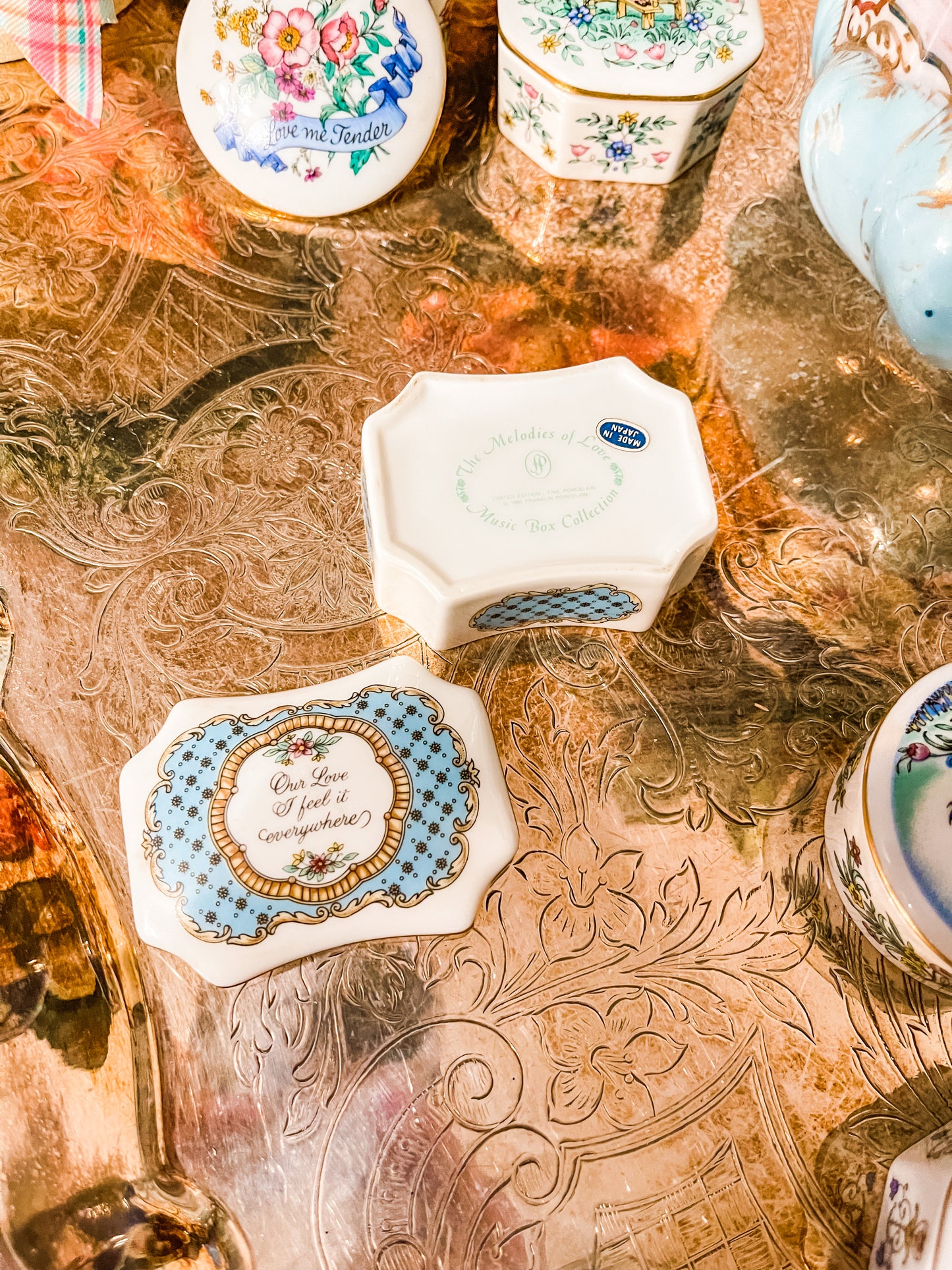 Our Love Music Box, Vintage Melodies of Love Music Box Collection, Made in Japan