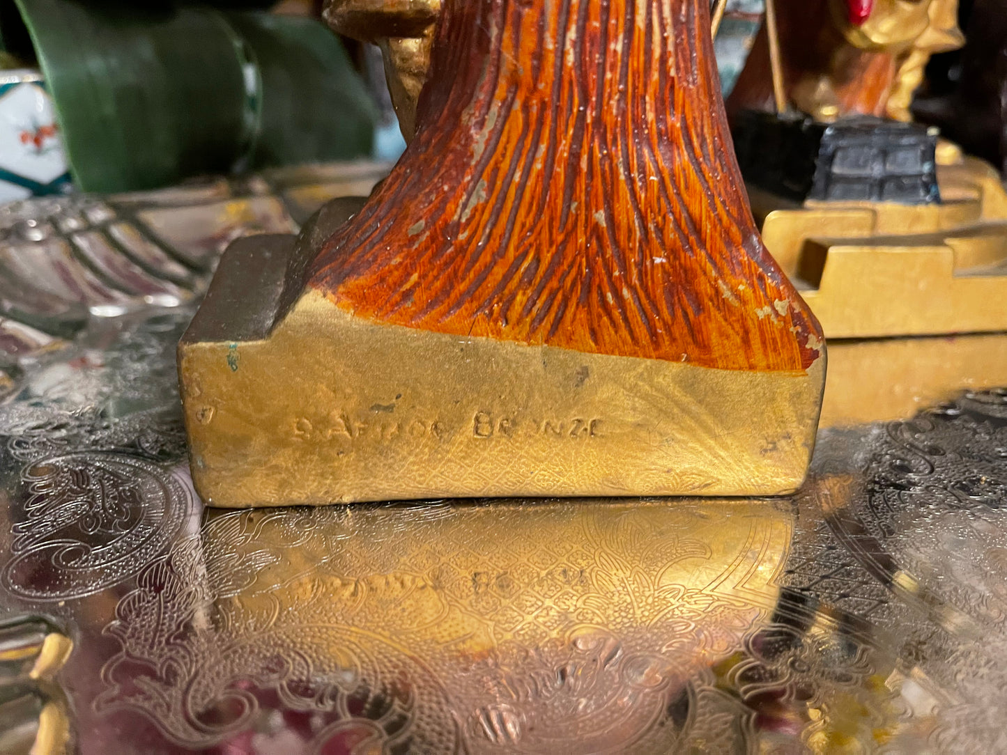 Vintage Armor Bronze Swashbuckler/Pirate Bookends