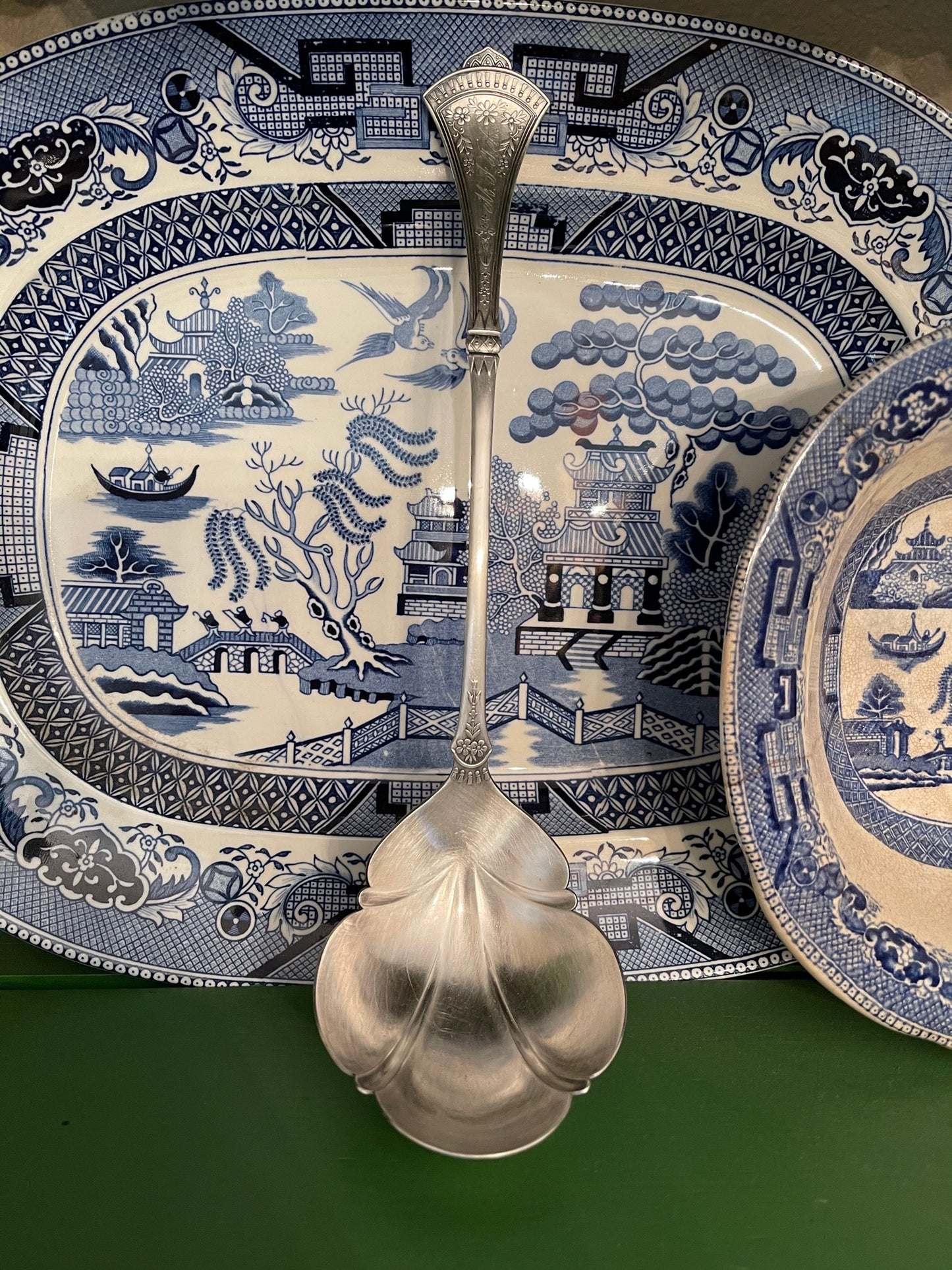 Grandmillennial antique serving piece pretty table brunch