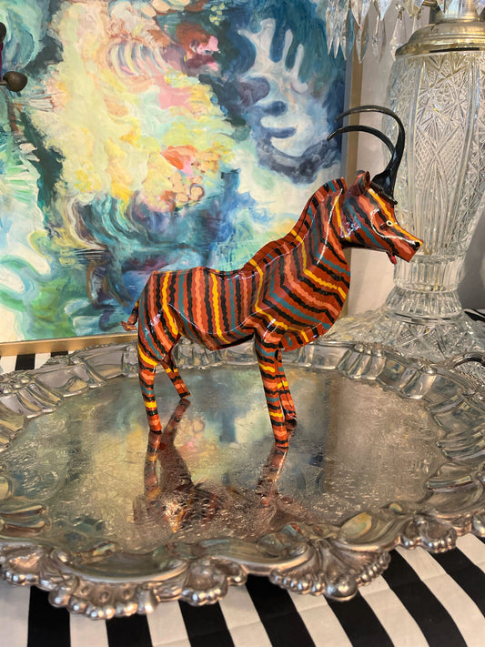 Vintage Tole Zimbabwe Gazelle